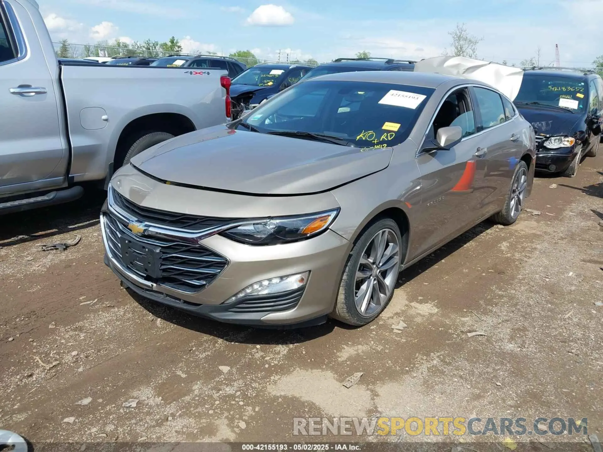 2 Photograph of a damaged car 1G1ZD5ST1NF163494 CHEVROLET MALIBU 2022