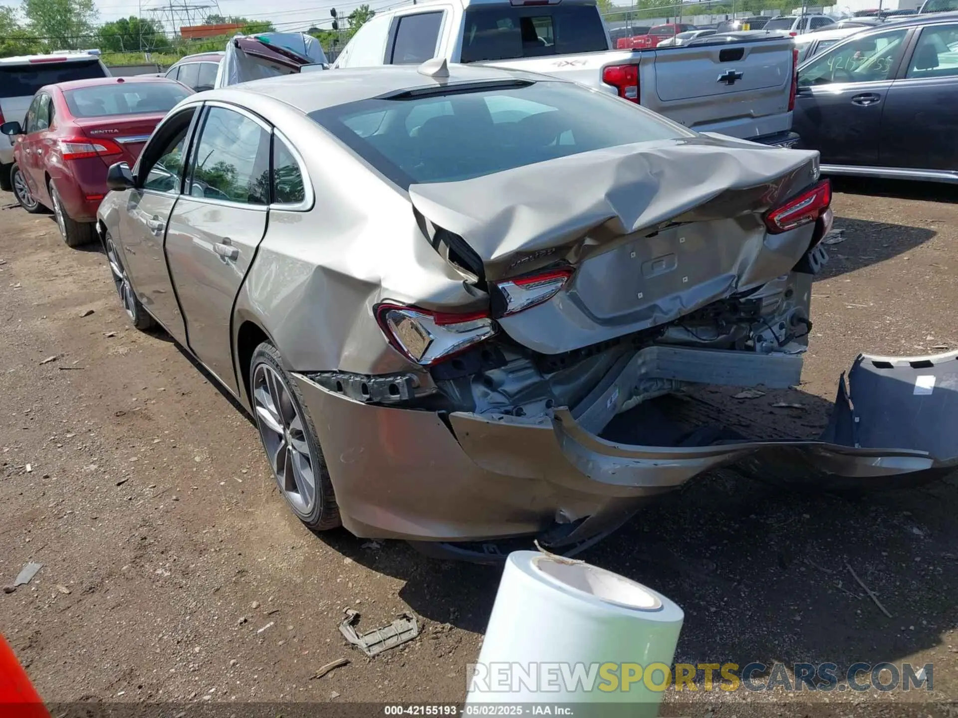 3 Photograph of a damaged car 1G1ZD5ST1NF163494 CHEVROLET MALIBU 2022