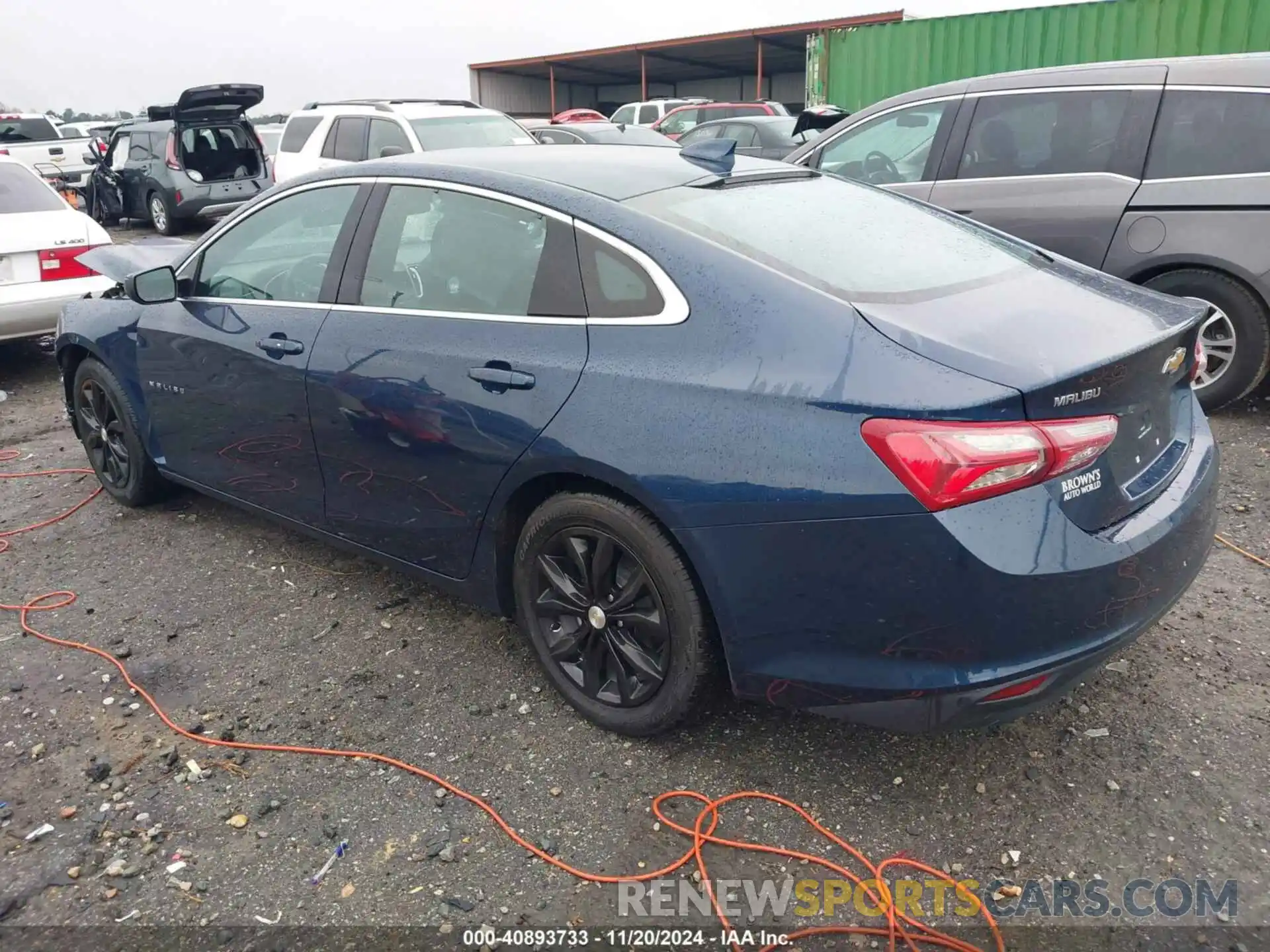 3 Photograph of a damaged car 1G1ZD5ST1NF167593 CHEVROLET MALIBU 2022