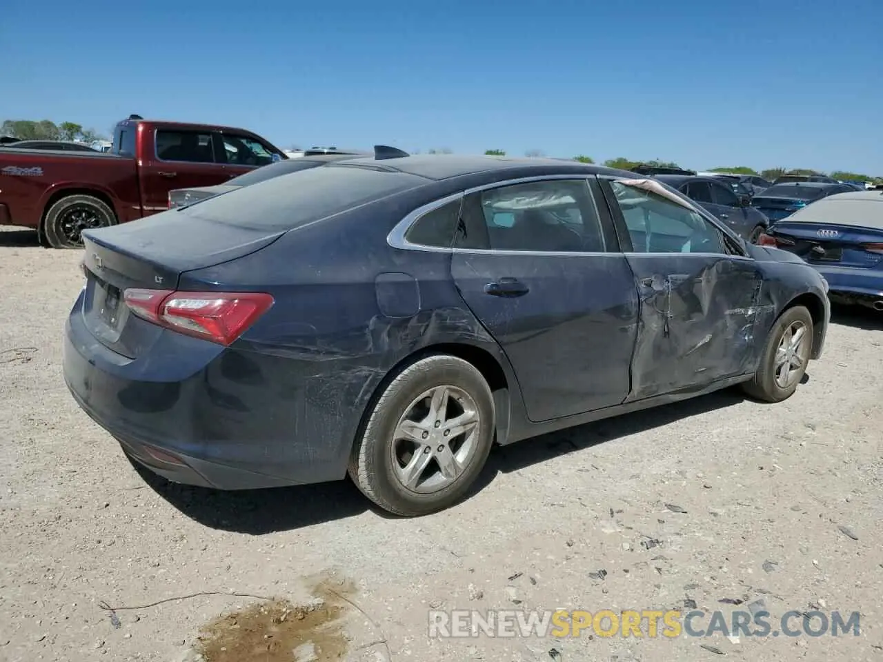 3 Photograph of a damaged car 1G1ZD5ST1NF174513 CHEVROLET MALIBU 2022