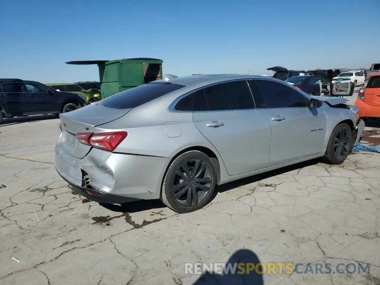 3 Photograph of a damaged car 1G1ZD5ST1NF178688 CHEVROLET MALIBU 2022