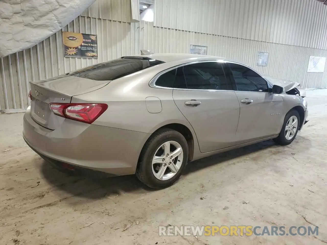 3 Photograph of a damaged car 1G1ZD5ST1NF179582 CHEVROLET MALIBU 2022