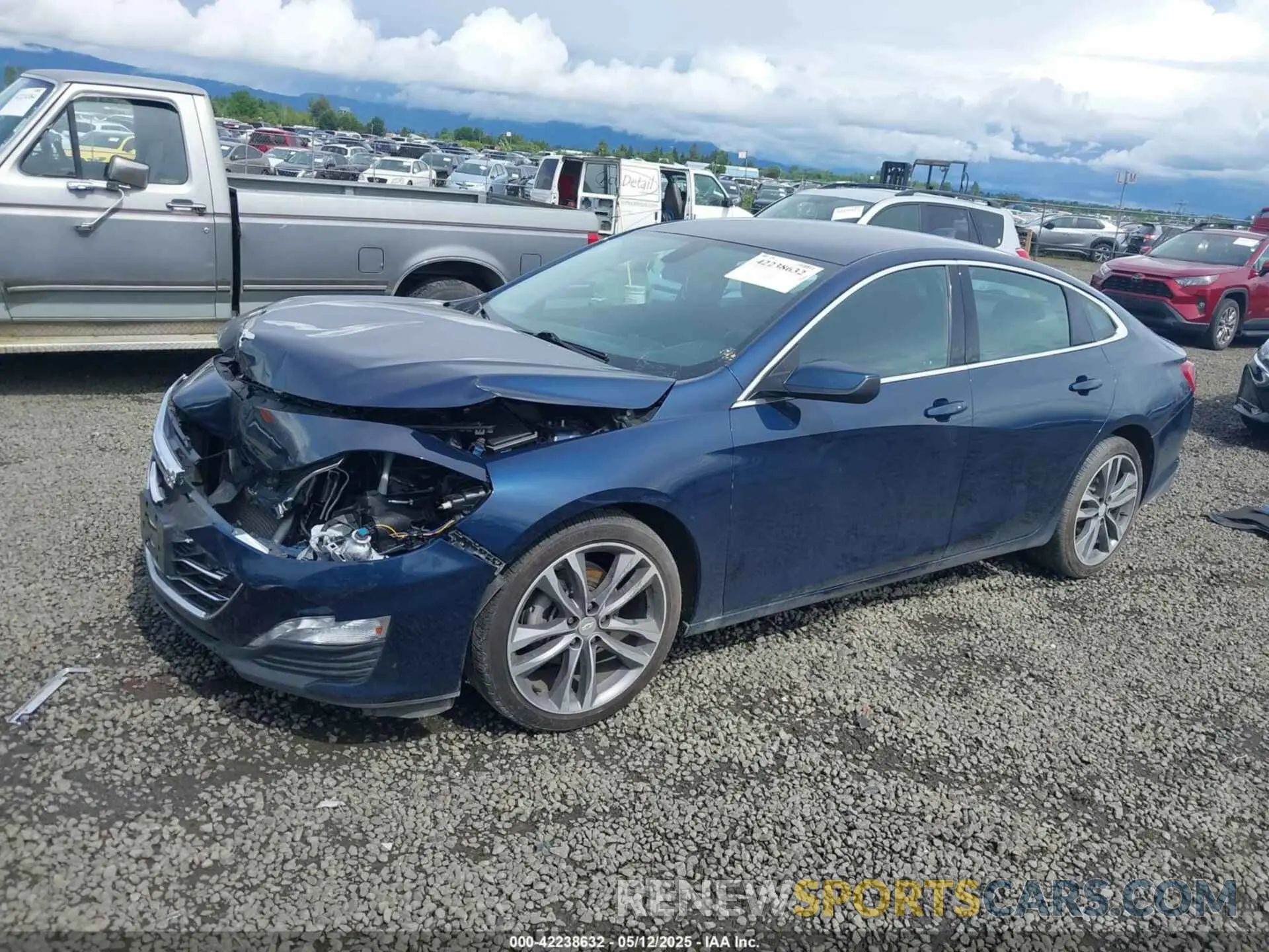 2 Photograph of a damaged car 1G1ZD5ST1NF182594 CHEVROLET MALIBU 2022