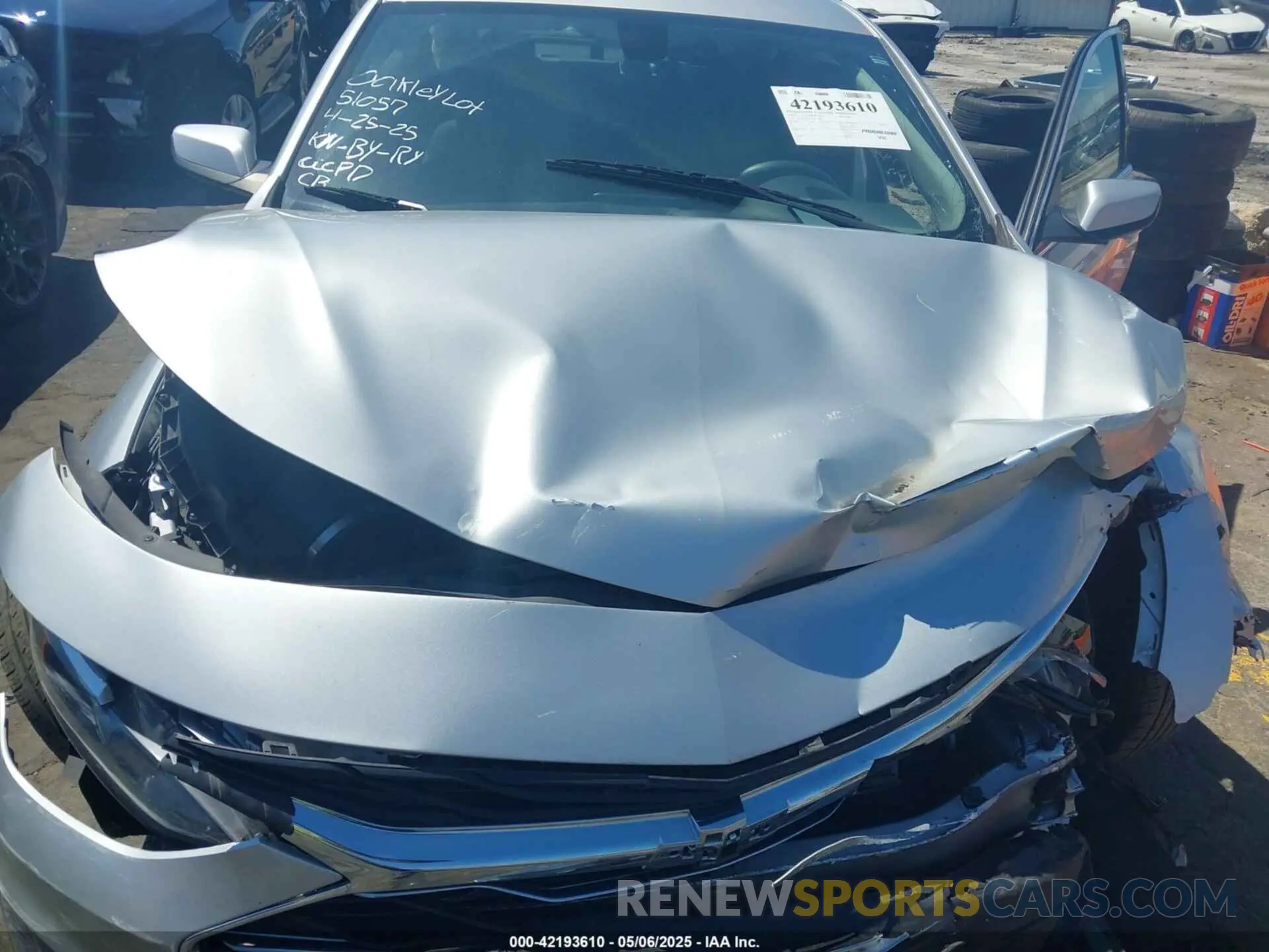 10 Photograph of a damaged car 1G1ZD5ST2NF107189 CHEVROLET MALIBU 2022