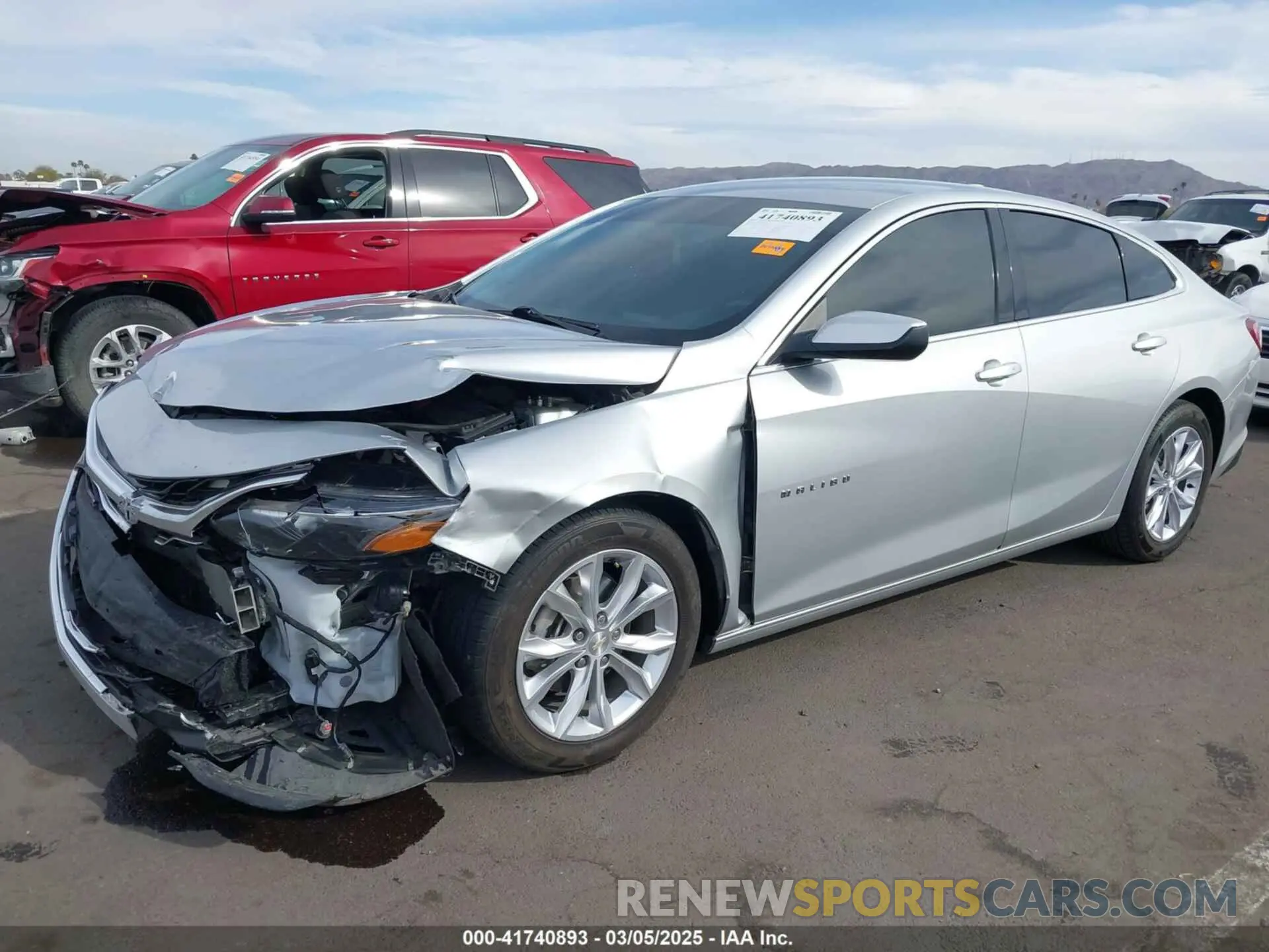 2 Photograph of a damaged car 1G1ZD5ST2NF110447 CHEVROLET MALIBU 2022