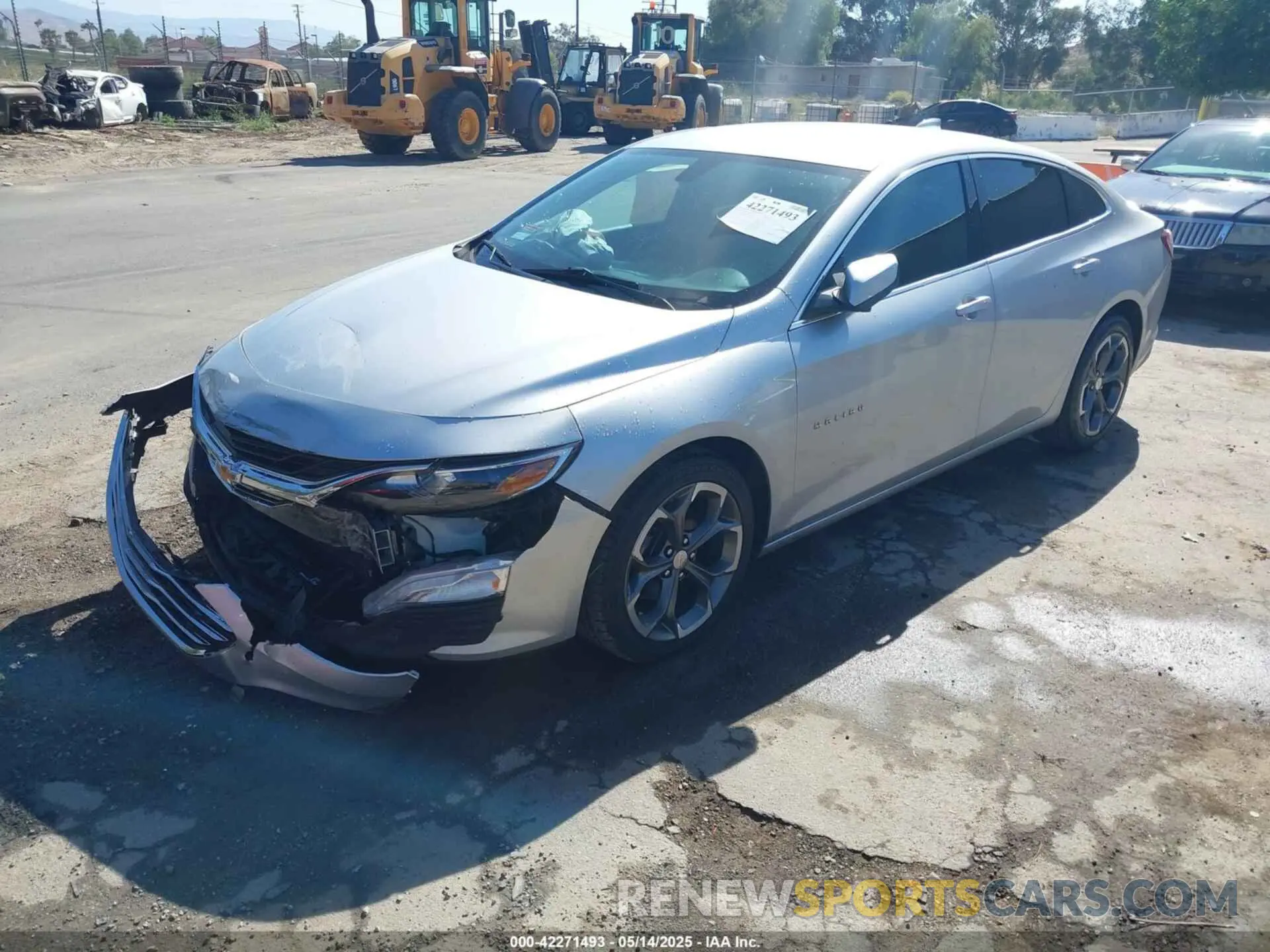 2 Photograph of a damaged car 1G1ZD5ST2NF112893 CHEVROLET MALIBU 2022
