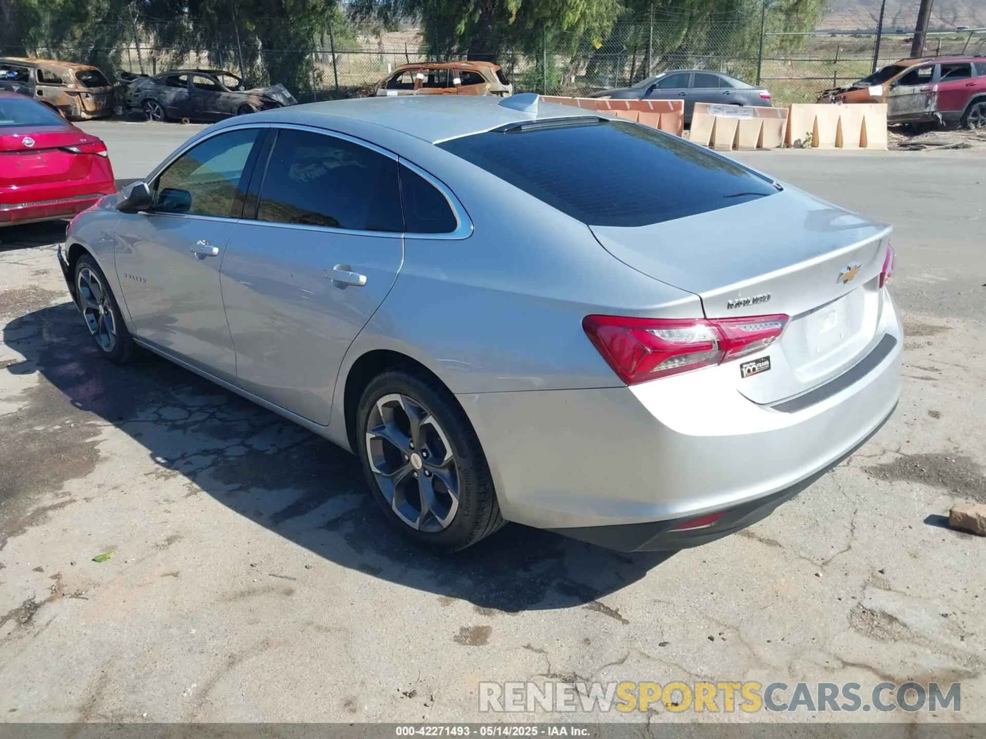 3 Photograph of a damaged car 1G1ZD5ST2NF112893 CHEVROLET MALIBU 2022