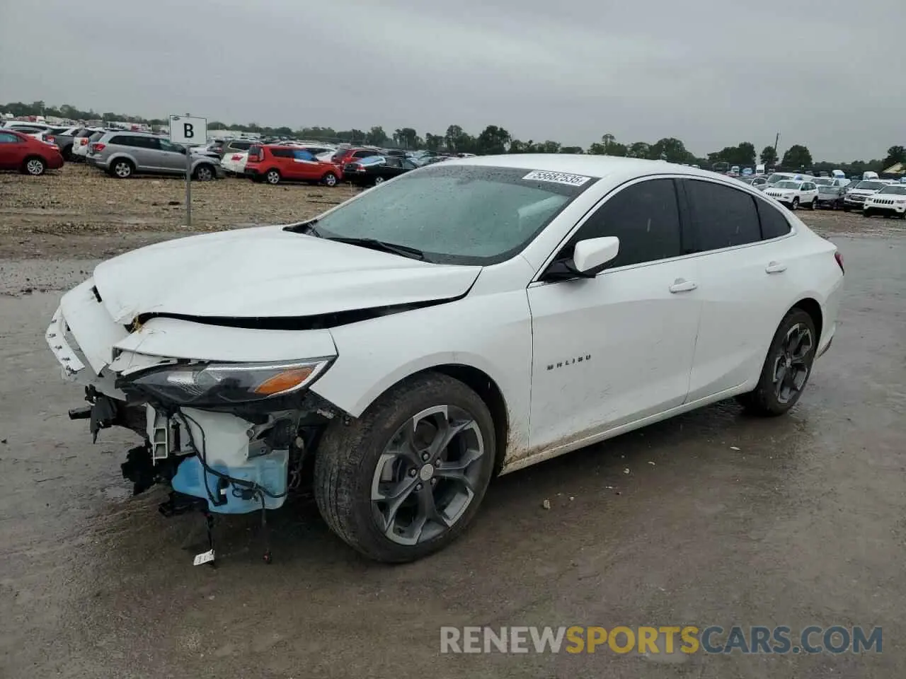 1 Photograph of a damaged car 1G1ZD5ST2NF128074 CHEVROLET MALIBU 2022