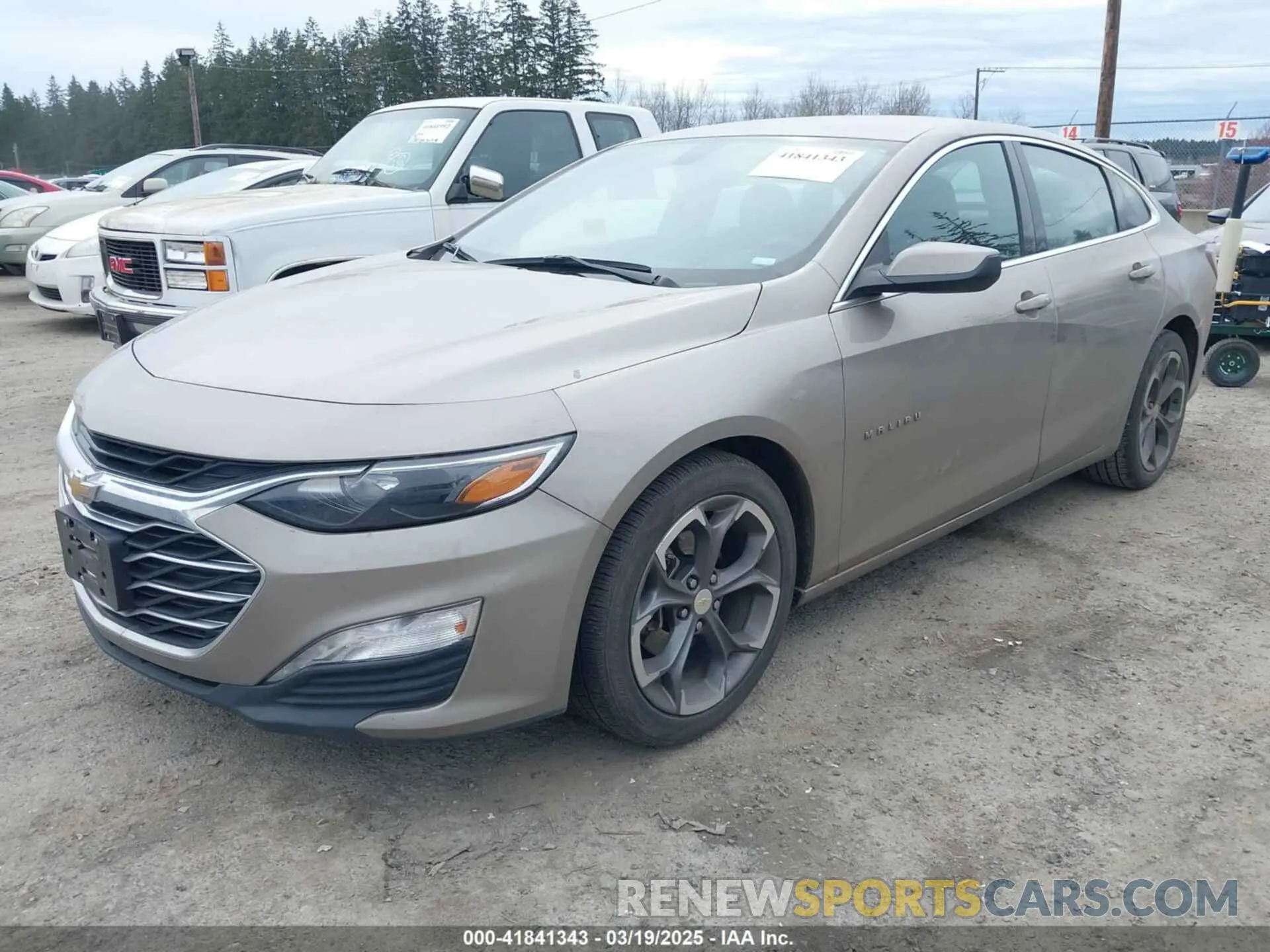 2 Photograph of a damaged car 1G1ZD5ST2NF139303 CHEVROLET MALIBU 2022