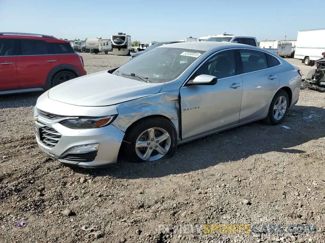 1 Photograph of a damaged car 1G1ZD5ST2NF147448 CHEVROLET MALIBU 2022
