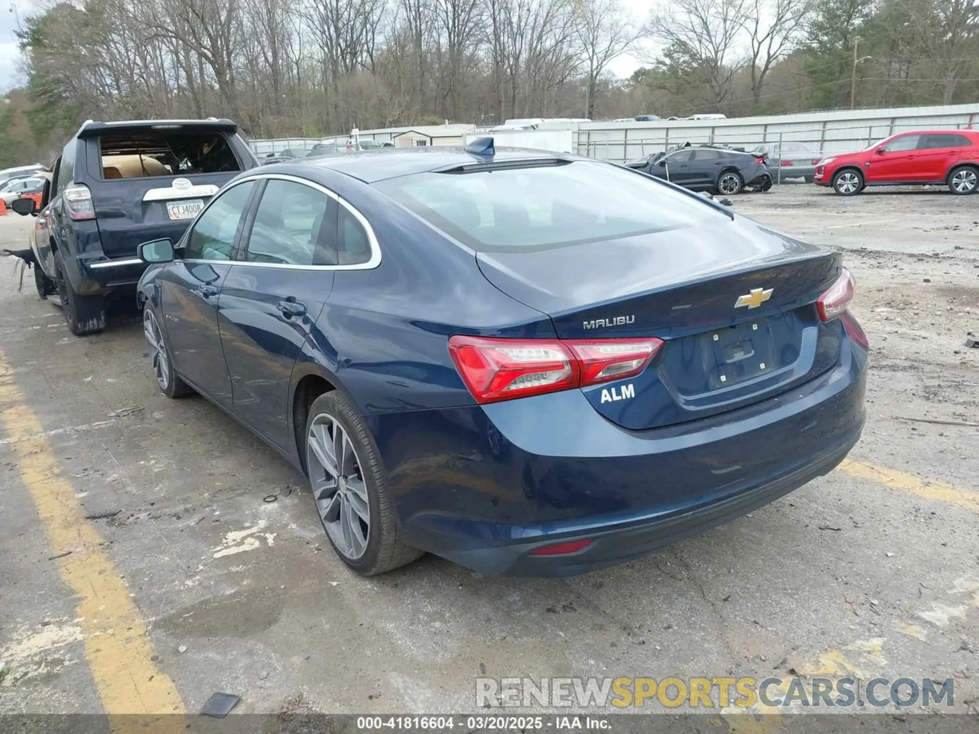 3 Photograph of a damaged car 1G1ZD5ST2NF169319 CHEVROLET MALIBU 2022