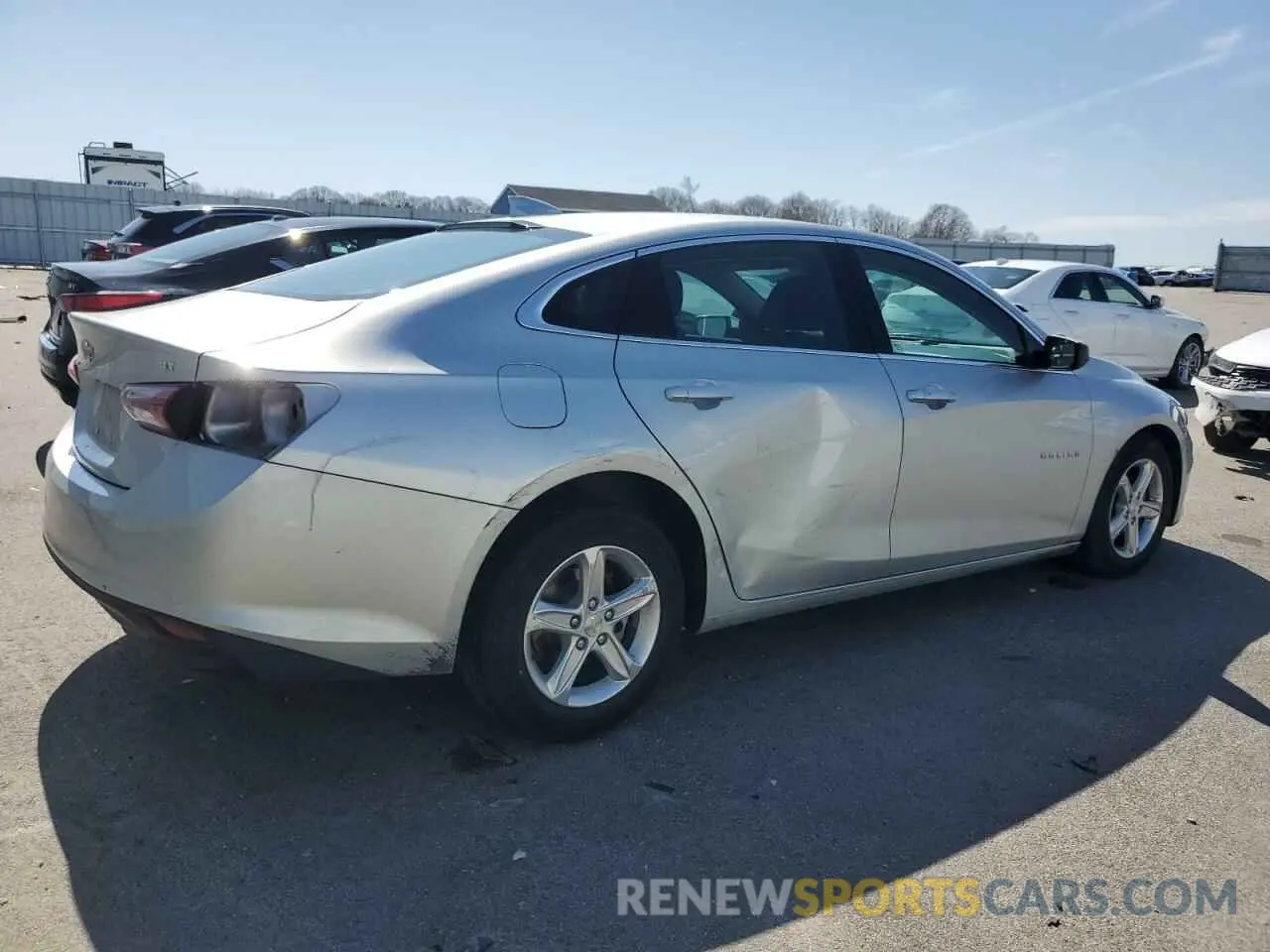 3 Photograph of a damaged car 1G1ZD5ST2NF173175 CHEVROLET MALIBU 2022