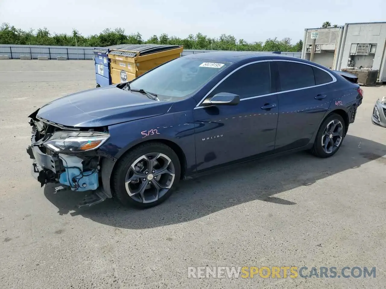 1 Photograph of a damaged car 1G1ZD5ST2NF176223 CHEVROLET MALIBU 2022