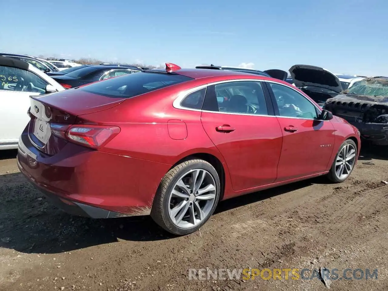 3 Photograph of a damaged car 1G1ZD5ST3NF104267 CHEVROLET MALIBU 2022