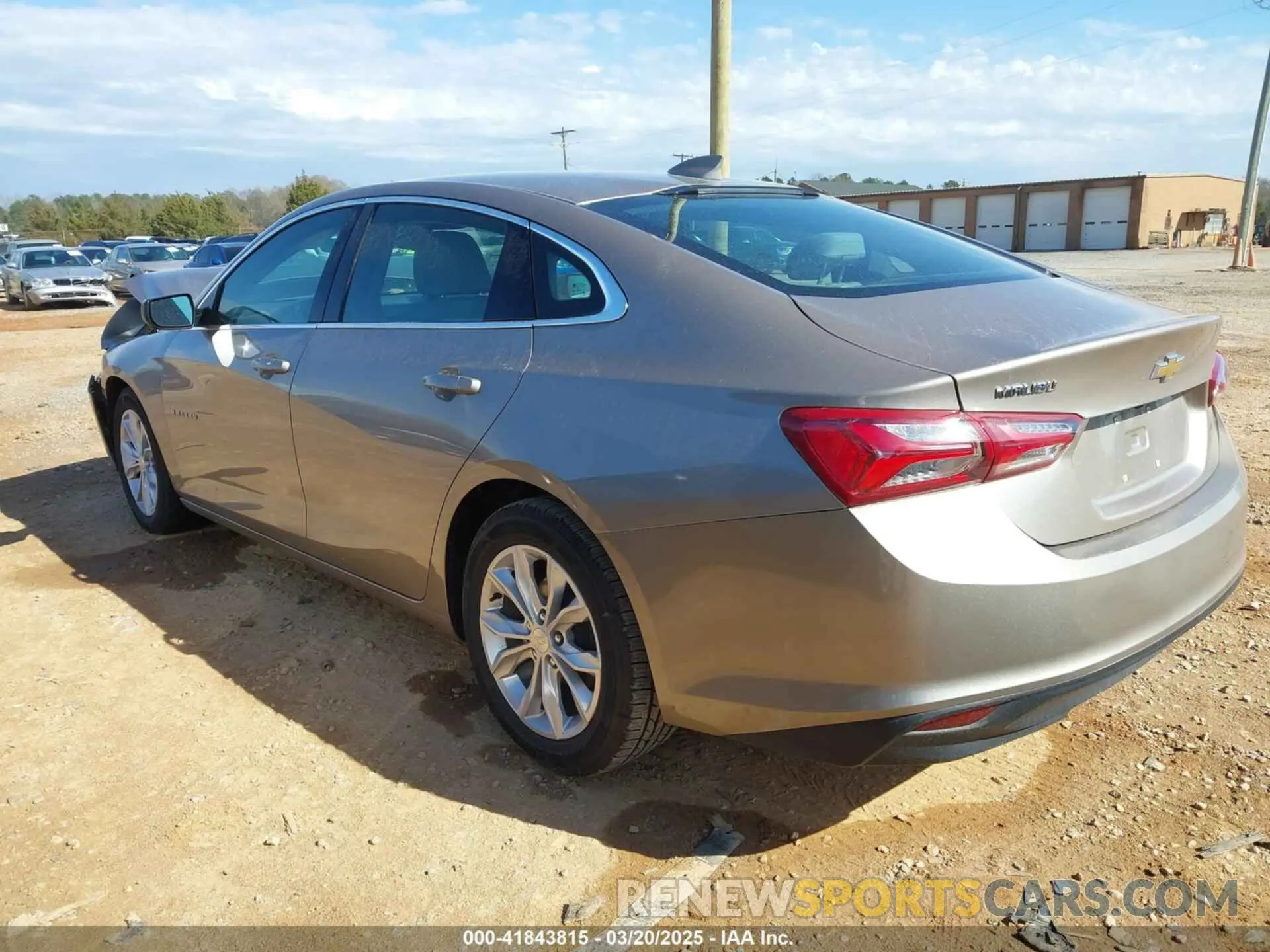3 Photograph of a damaged car 1G1ZD5ST3NF123319 CHEVROLET MALIBU 2022