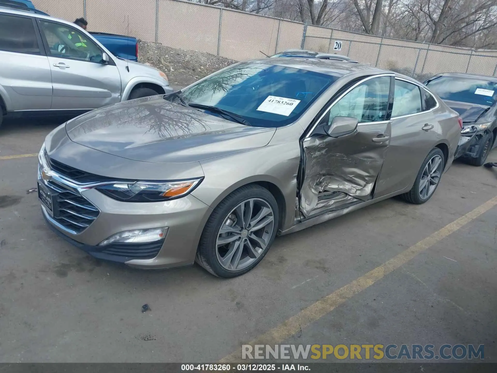 2 Photograph of a damaged car 1G1ZD5ST3NF149905 CHEVROLET MALIBU 2022
