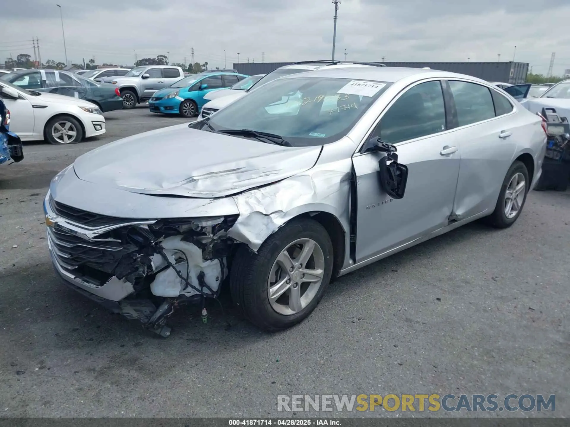 2 Photograph of a damaged car 1G1ZD5ST3NF177137 CHEVROLET MALIBU 2022