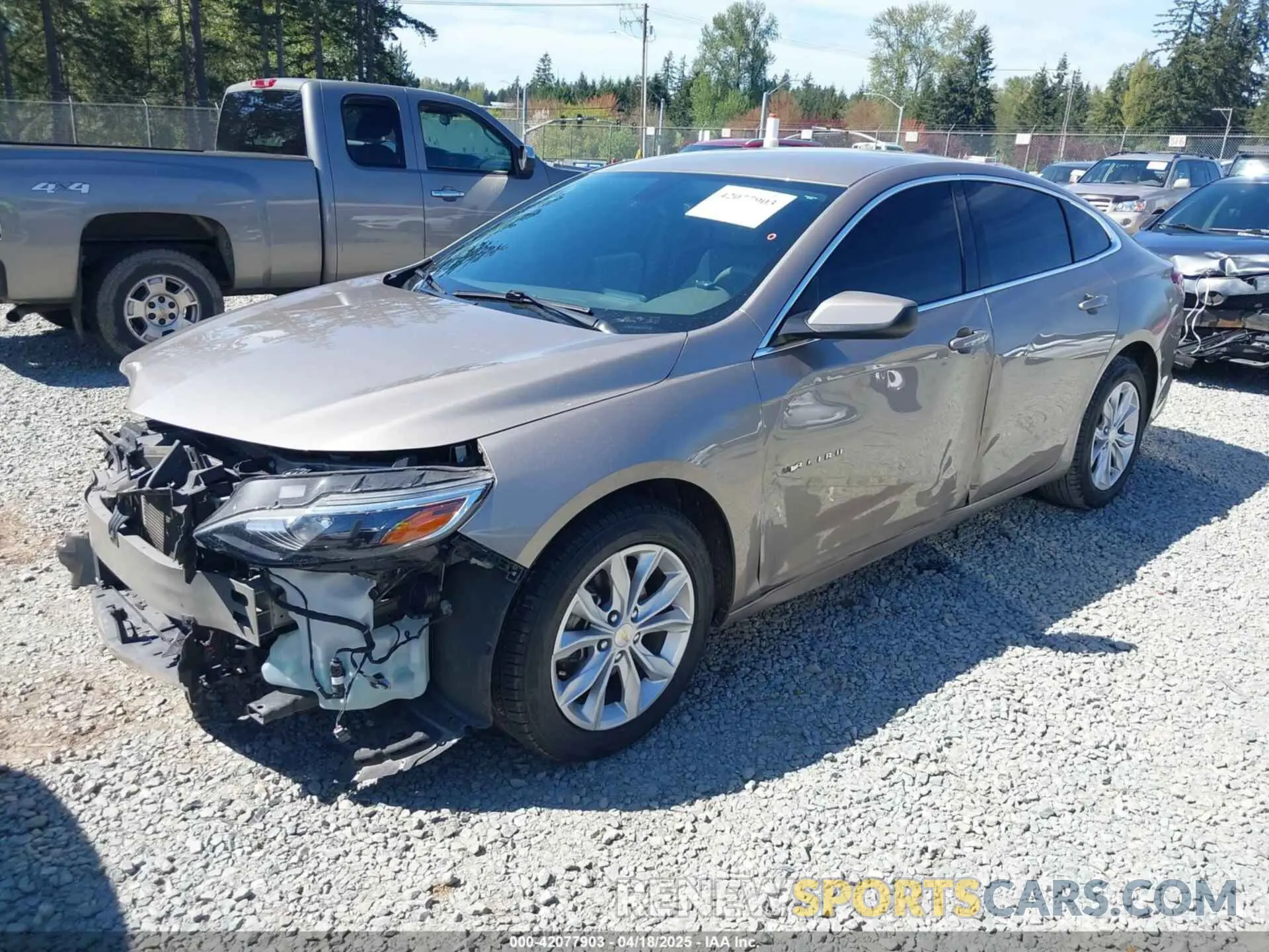 2 Photograph of a damaged car 1G1ZD5ST4NF136564 CHEVROLET MALIBU 2022