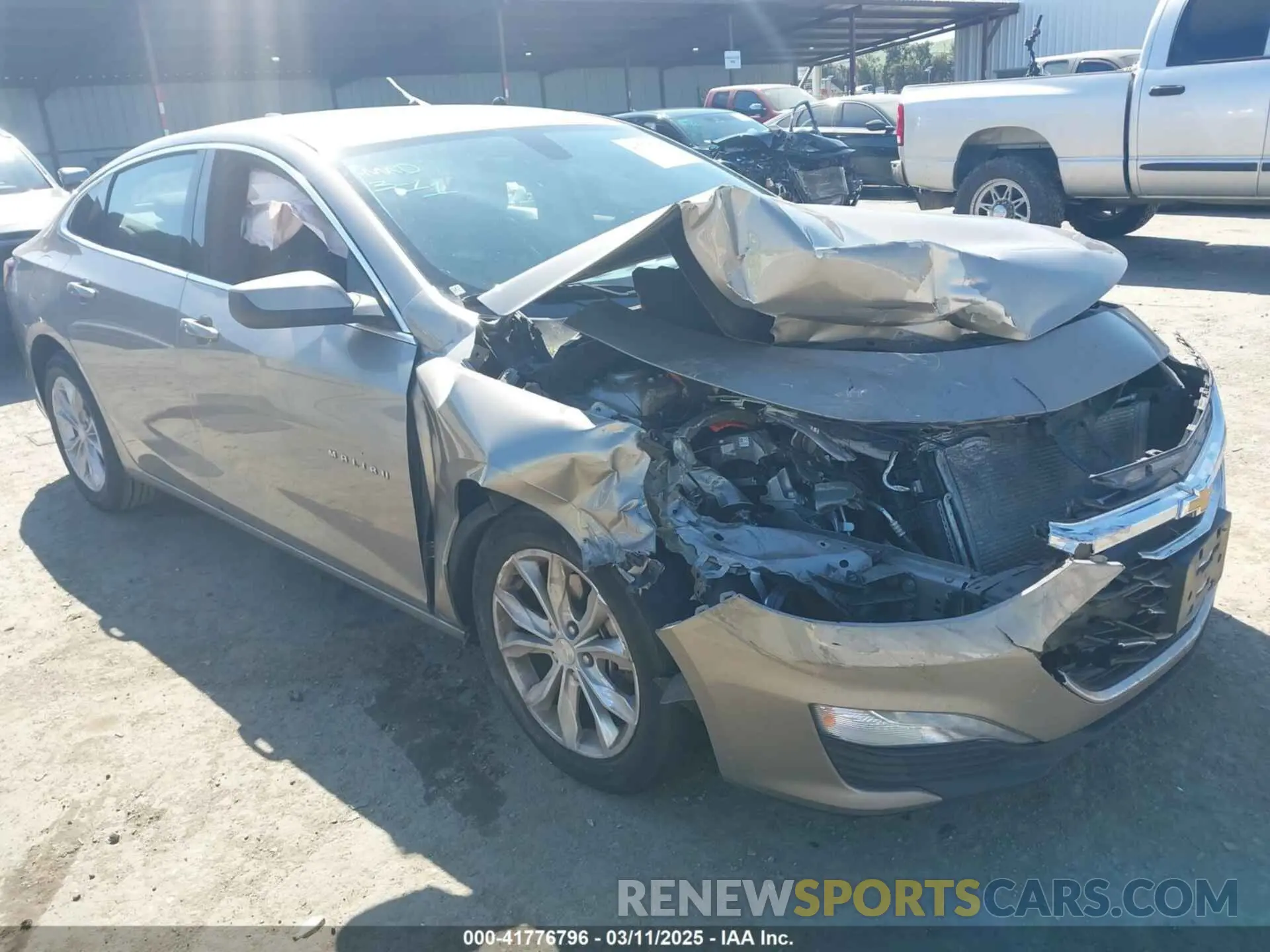 1 Photograph of a damaged car 1G1ZD5ST4NF158578 CHEVROLET MALIBU 2022