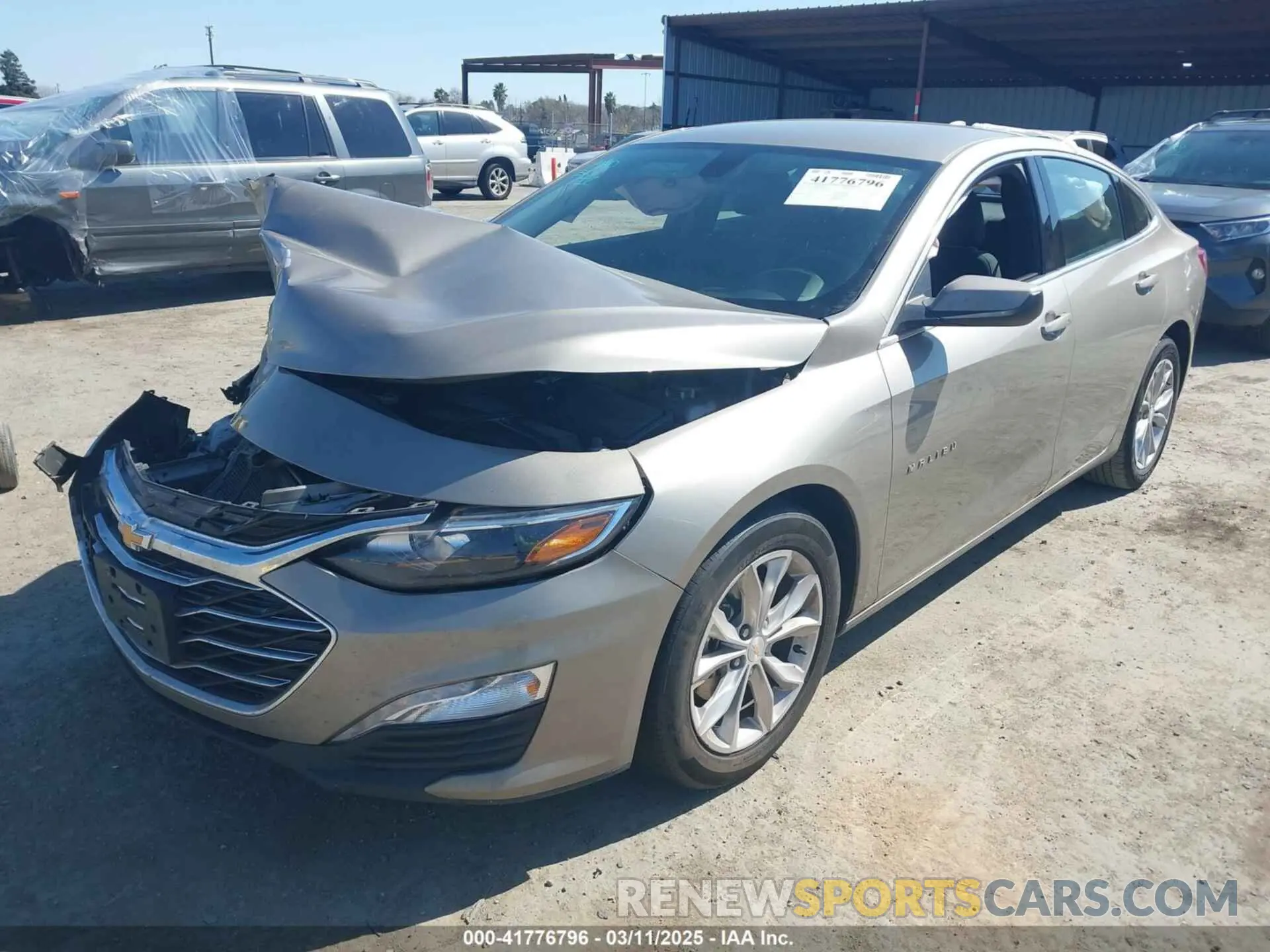 2 Photograph of a damaged car 1G1ZD5ST4NF158578 CHEVROLET MALIBU 2022