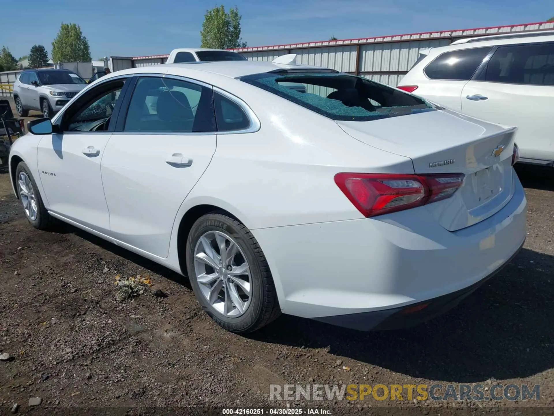 3 Photograph of a damaged car 1G1ZD5ST4NF174358 CHEVROLET MALIBU 2022