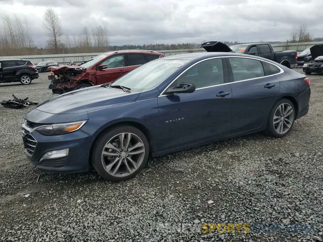 1 Photograph of a damaged car 1G1ZD5ST4NF174604 CHEVROLET MALIBU 2022