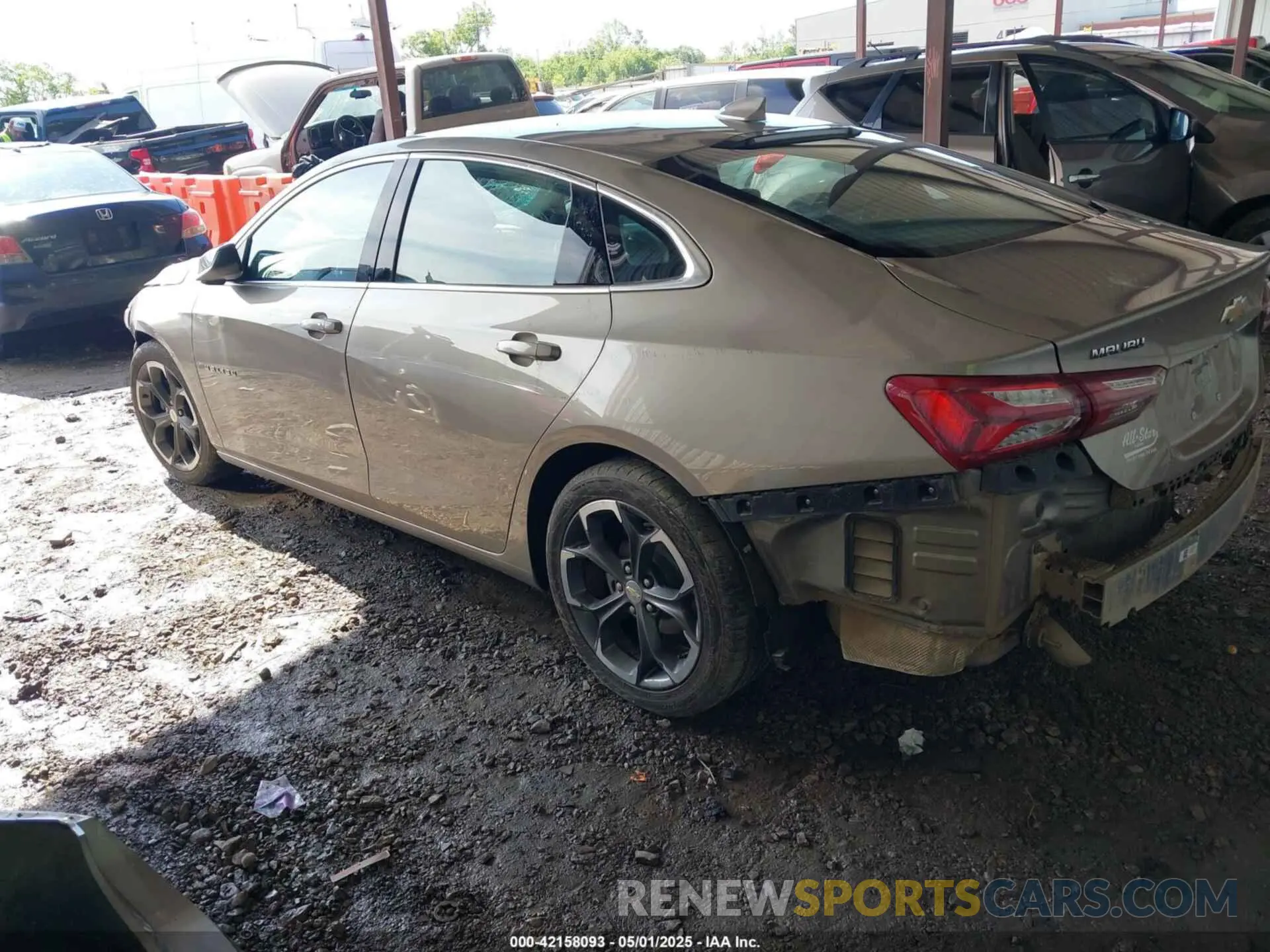 3 Photograph of a damaged car 1G1ZD5ST4NF181407 CHEVROLET MALIBU 2022