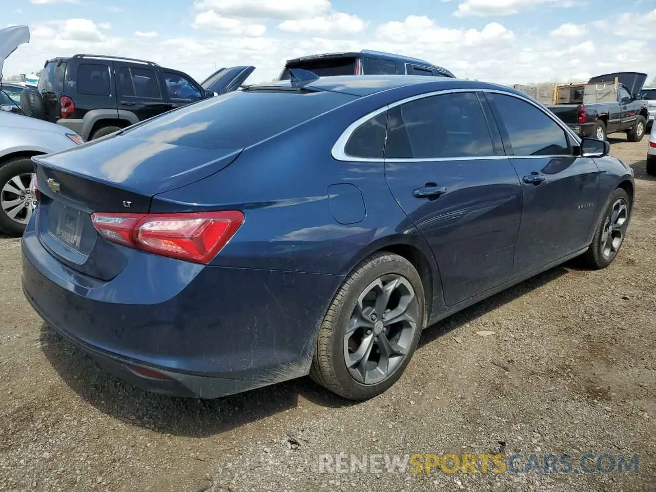 3 Photograph of a damaged car 1G1ZD5ST4NF192553 CHEVROLET MALIBU 2022