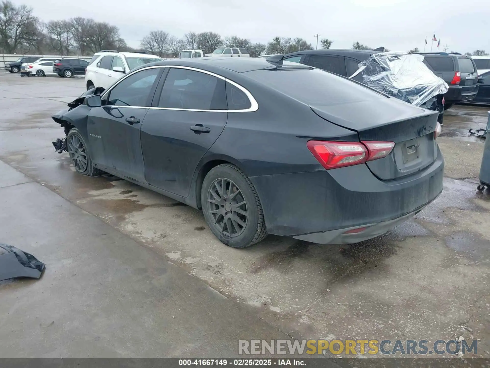 3 Photograph of a damaged car 1G1ZD5ST4NF202322 CHEVROLET MALIBU 2022