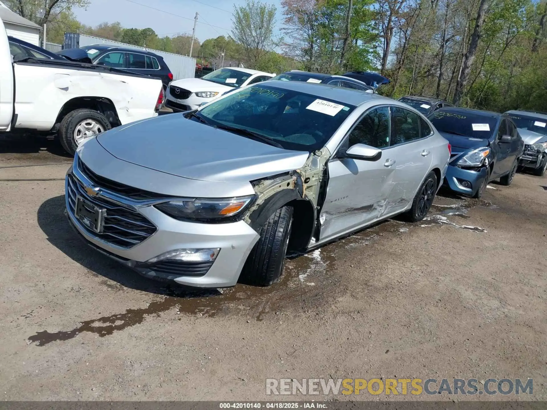 2 Photograph of a damaged car 1G1ZD5ST5NF121944 CHEVROLET MALIBU 2022