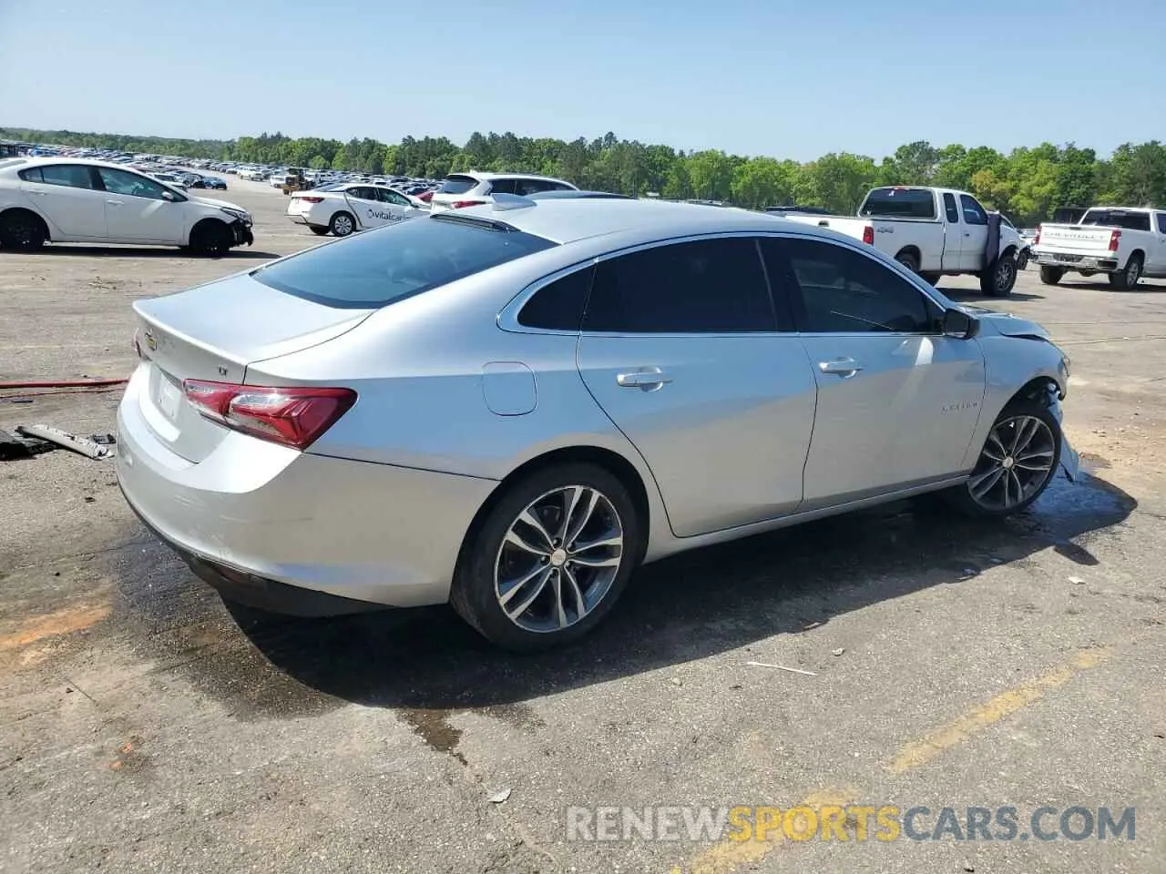 3 Photograph of a damaged car 1G1ZD5ST5NF125721 CHEVROLET MALIBU 2022