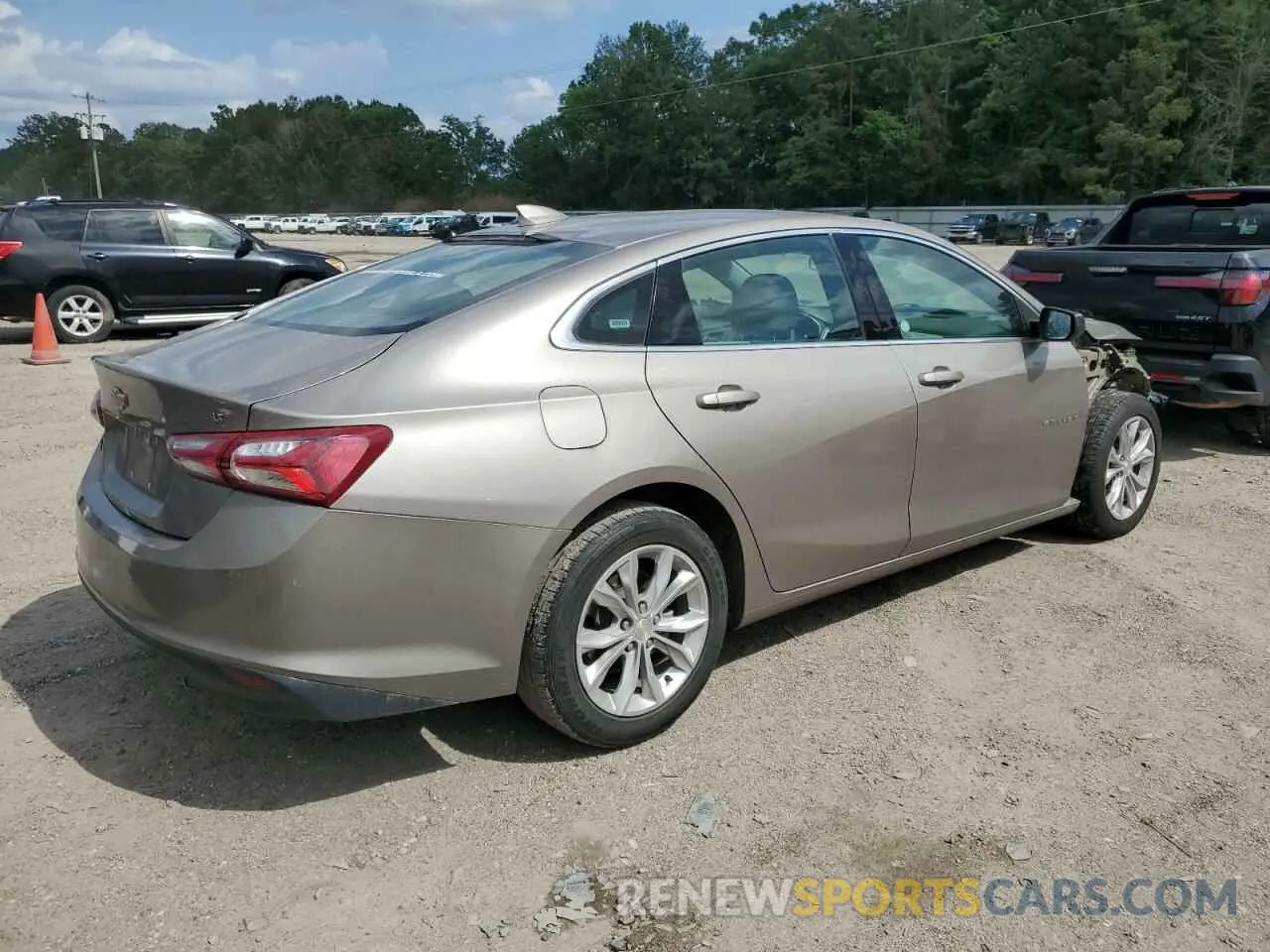 3 Photograph of a damaged car 1G1ZD5ST5NF127596 CHEVROLET MALIBU 2022