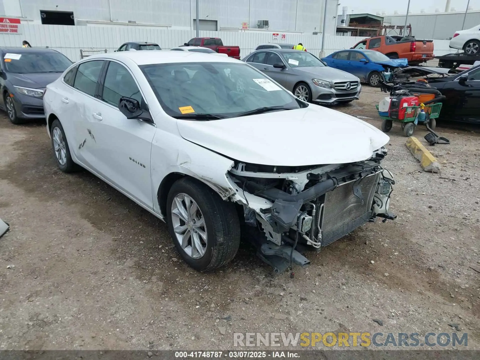 1 Photograph of a damaged car 1G1ZD5ST5NF140431 CHEVROLET MALIBU 2022