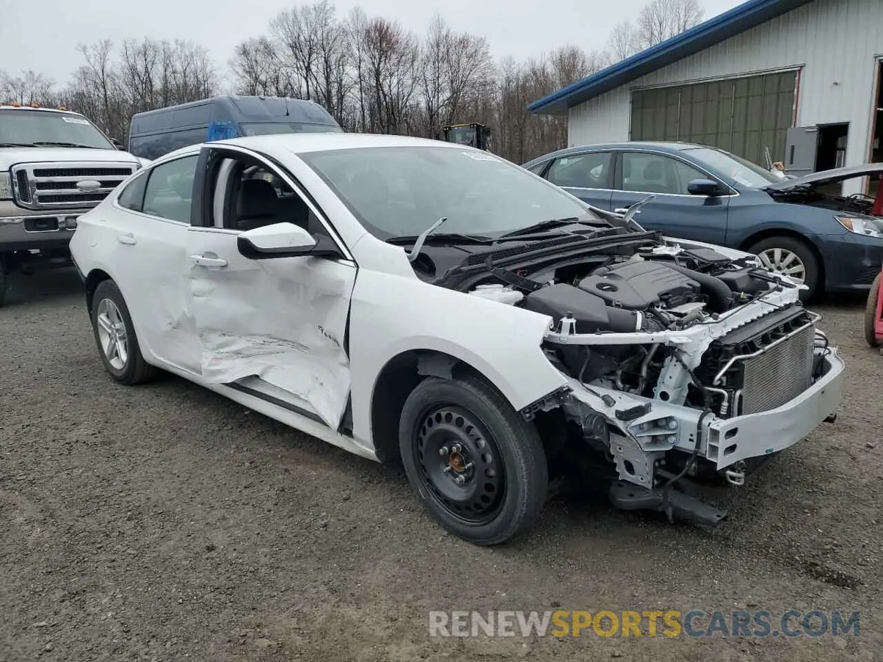 4 Photograph of a damaged car 1G1ZD5ST5NF143782 CHEVROLET MALIBU 2022