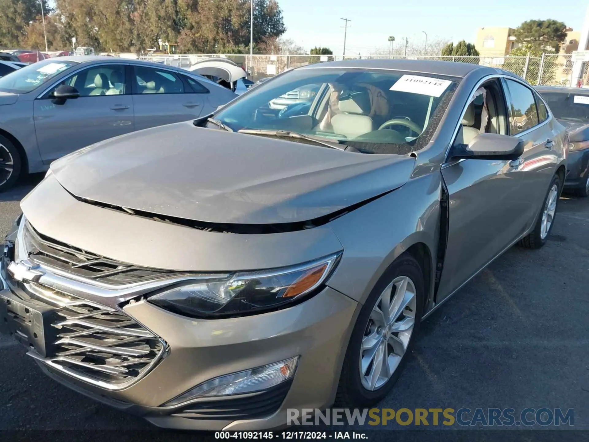 2 Photograph of a damaged car 1G1ZD5ST5NF152840 CHEVROLET MALIBU 2022