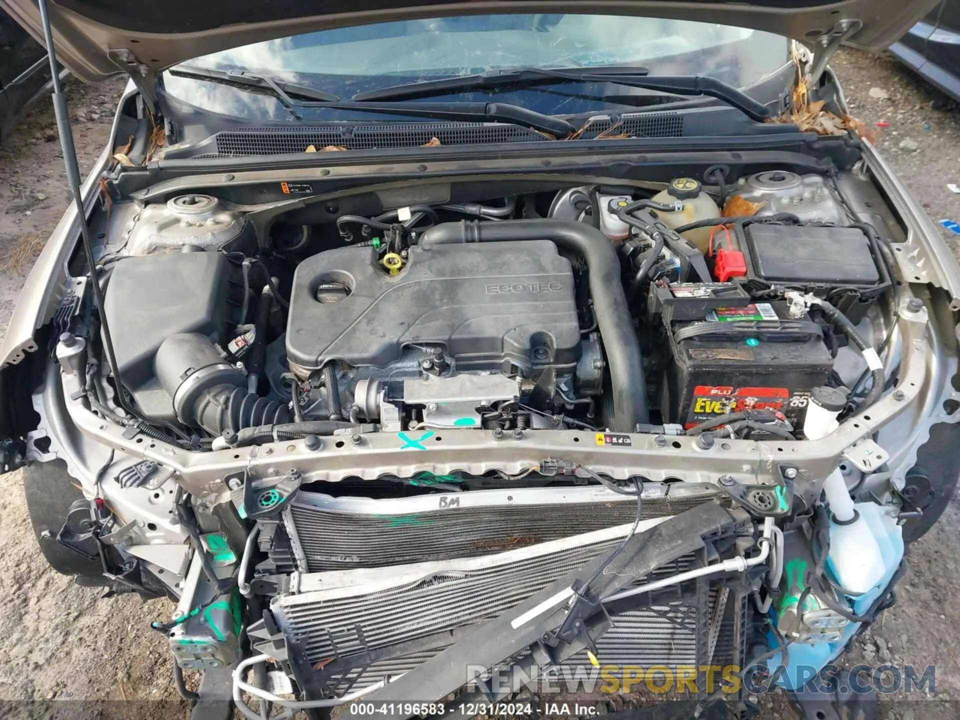 10 Photograph of a damaged car 1G1ZD5ST5NF162249 CHEVROLET MALIBU 2022