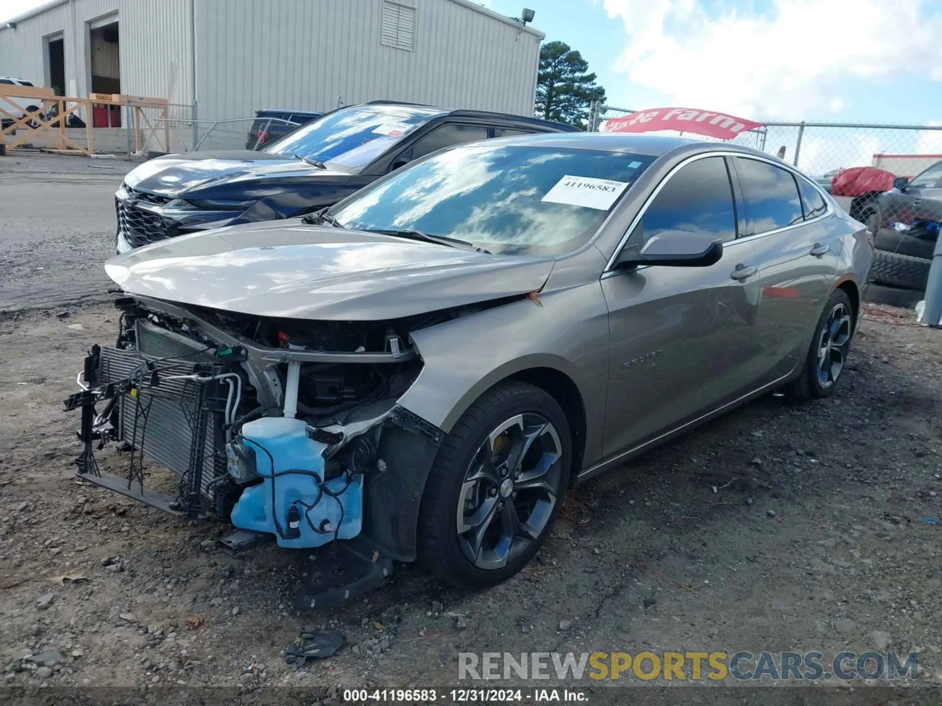 2 Photograph of a damaged car 1G1ZD5ST5NF162249 CHEVROLET MALIBU 2022