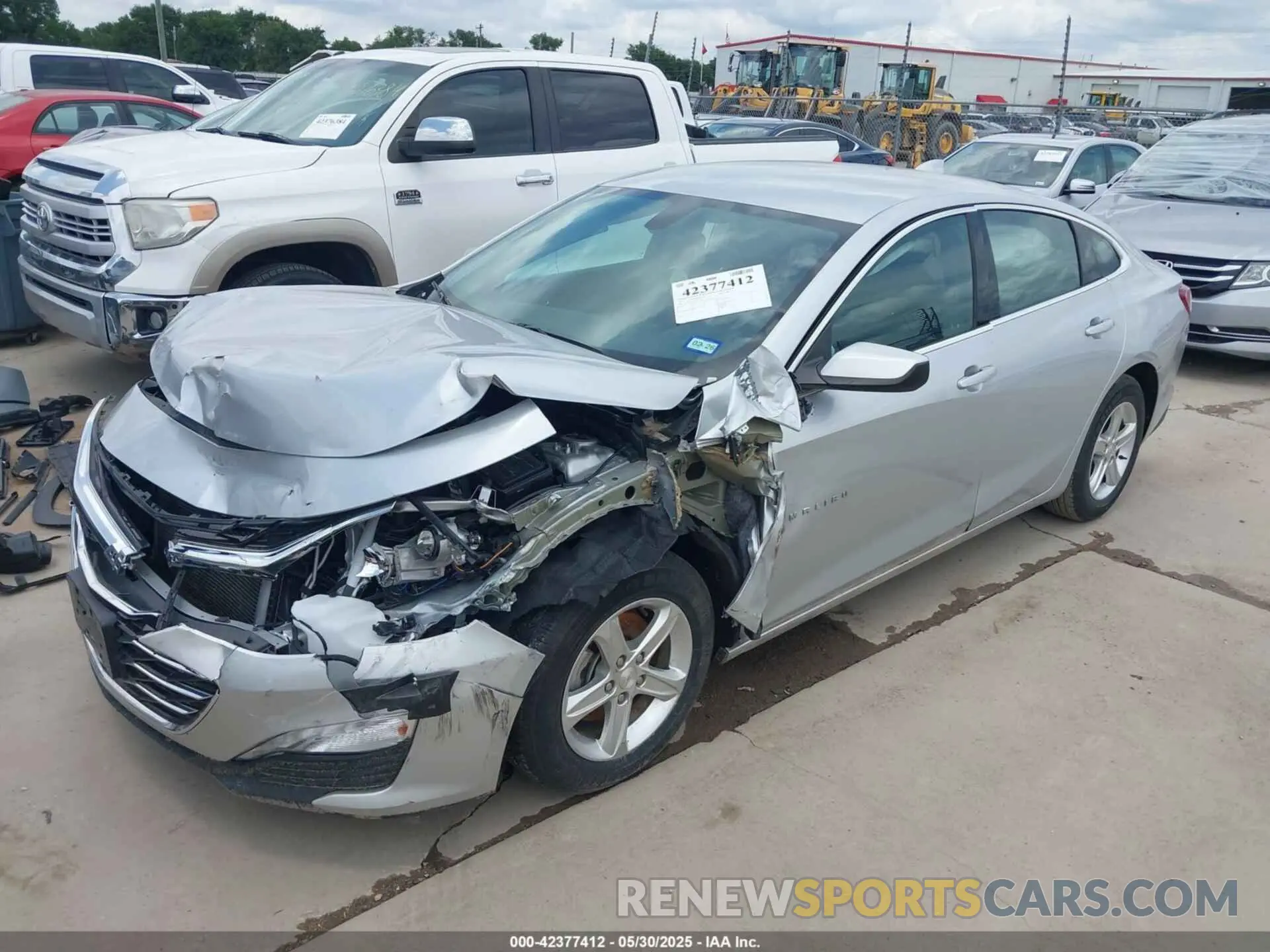 2 Photograph of a damaged car 1G1ZD5ST5NF173719 CHEVROLET MALIBU 2022