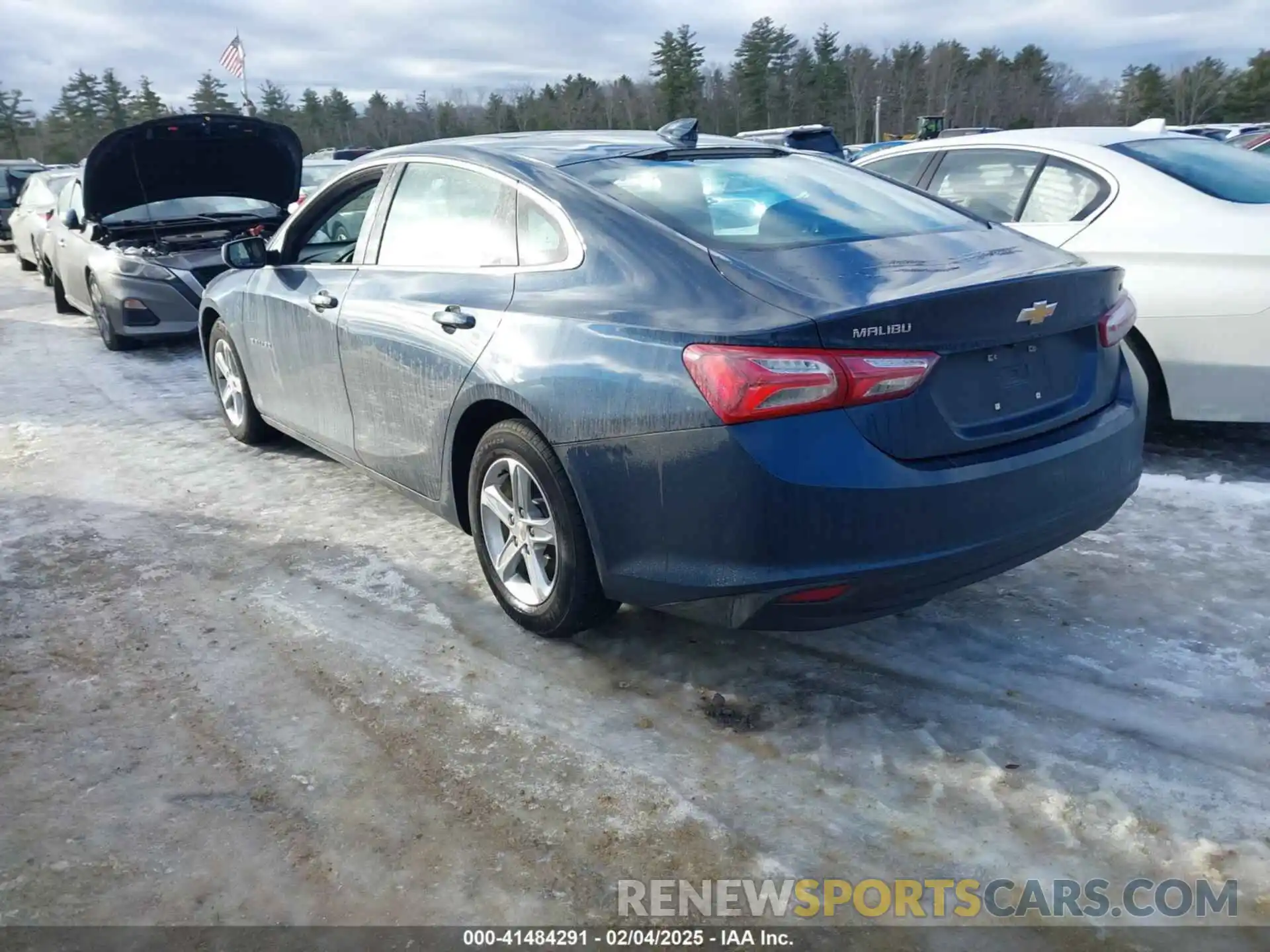 3 Photograph of a damaged car 1G1ZD5ST5NF179794 CHEVROLET MALIBU 2022