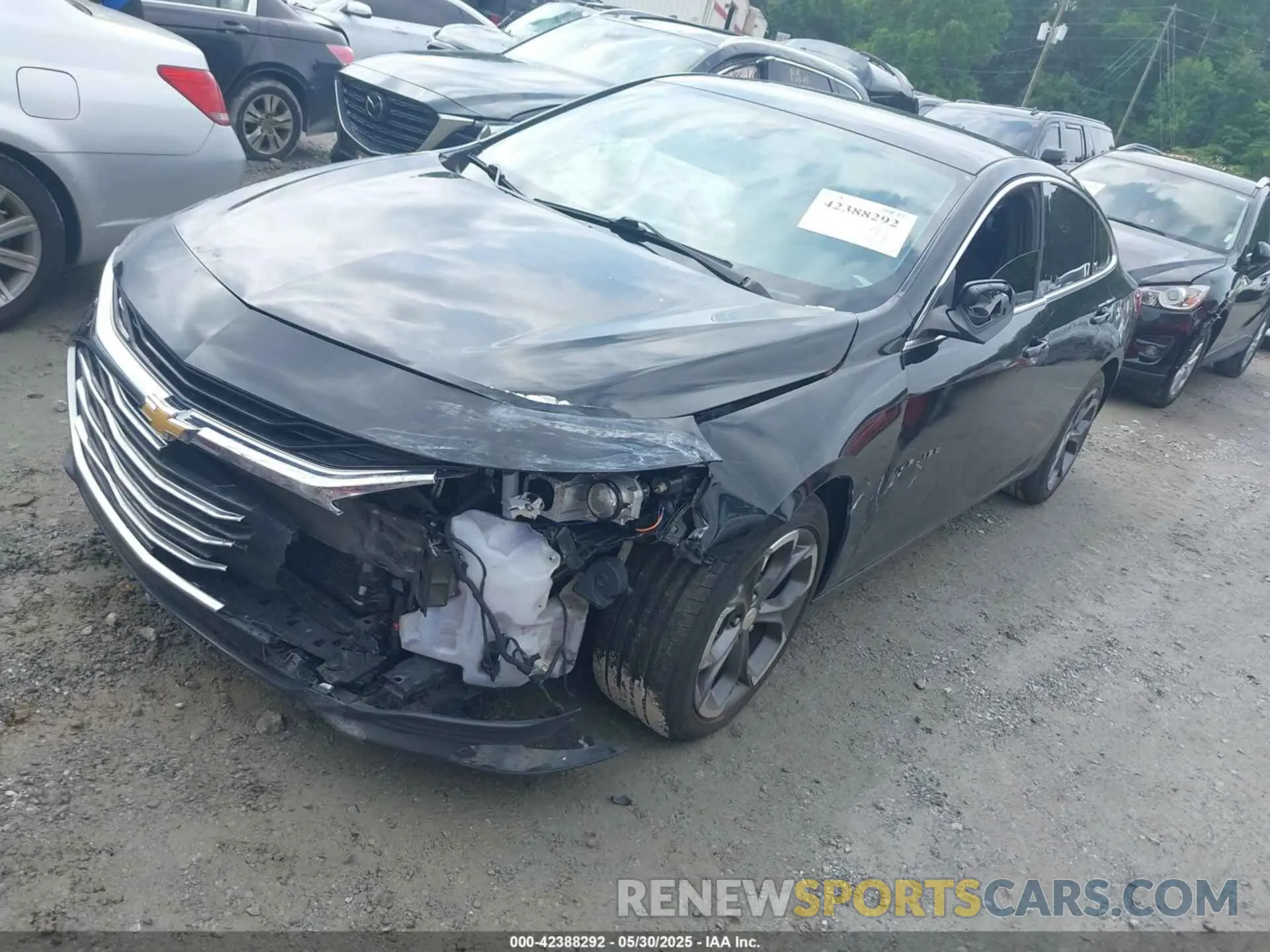 2 Photograph of a damaged car 1G1ZD5ST5NF181965 CHEVROLET MALIBU 2022