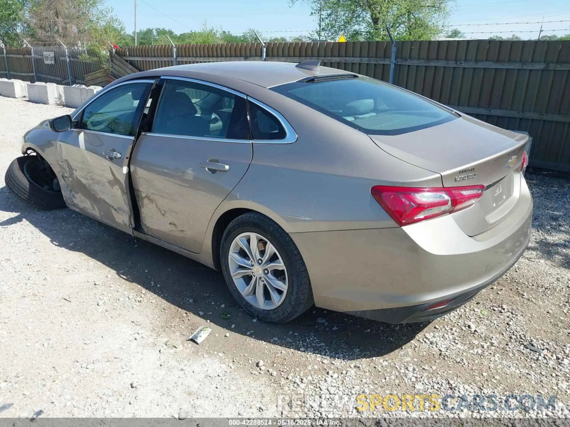 3 Photograph of a damaged car 1G1ZD5ST6NF125064 CHEVROLET MALIBU 2022