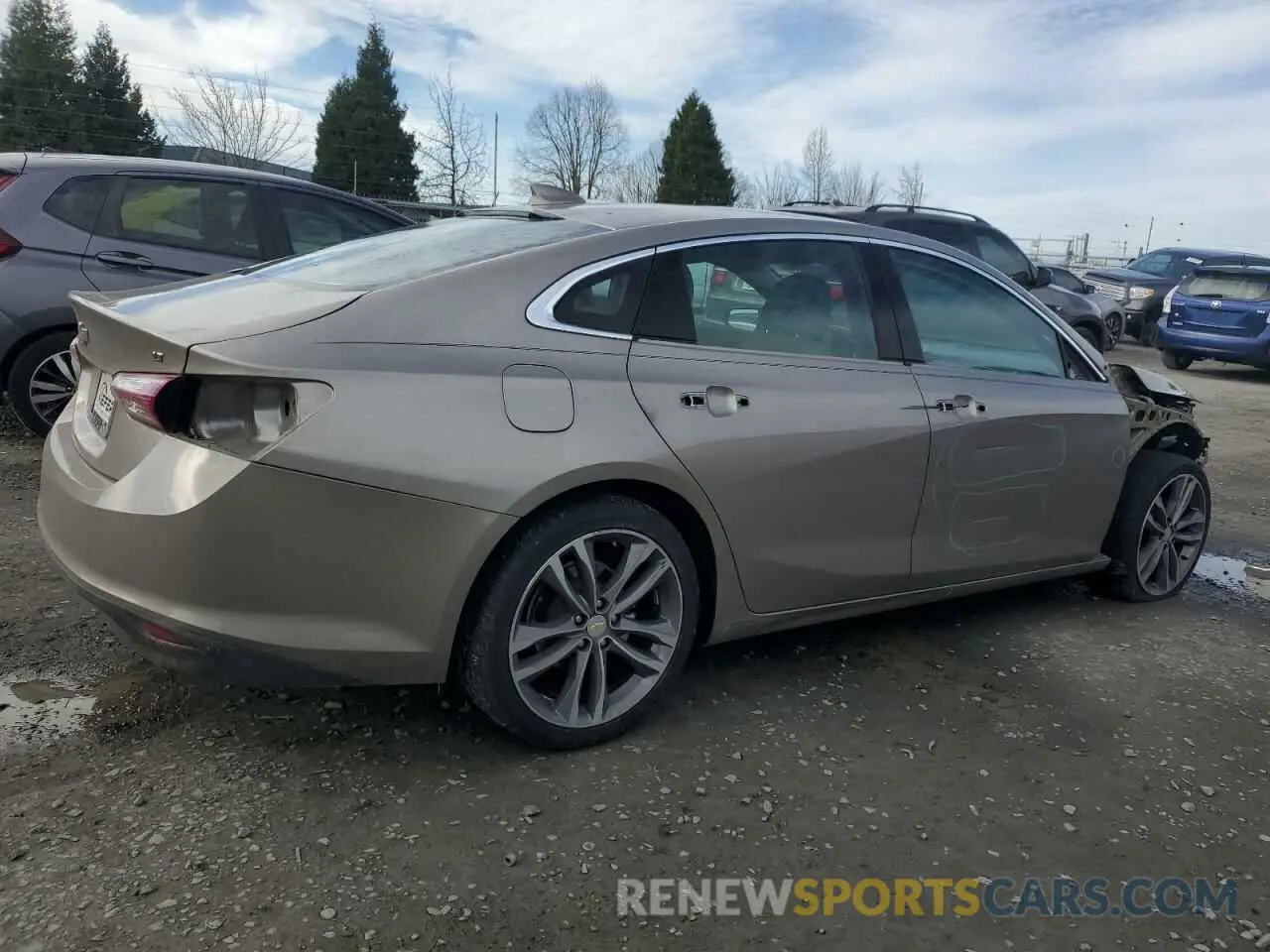 3 Photograph of a damaged car 1G1ZD5ST6NF136209 CHEVROLET MALIBU 2022