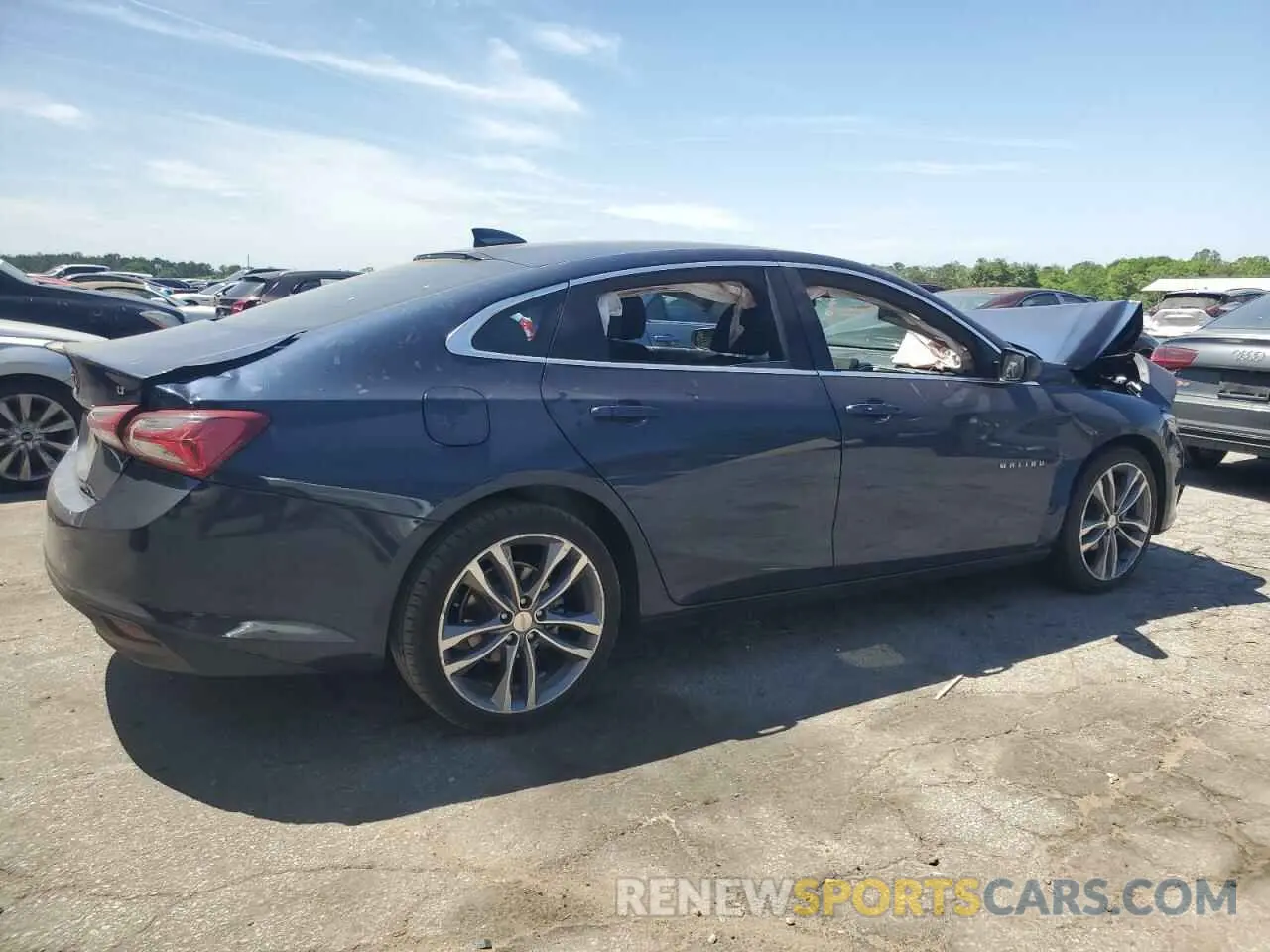 3 Photograph of a damaged car 1G1ZD5ST6NF138218 CHEVROLET MALIBU 2022