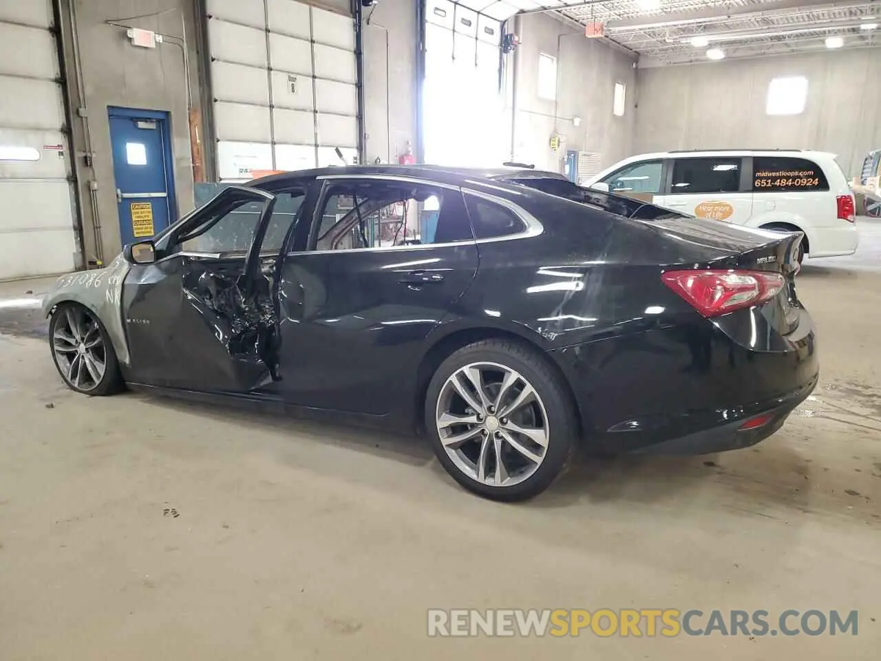 2 Photograph of a damaged car 1G1ZD5ST6NF176547 CHEVROLET MALIBU 2022