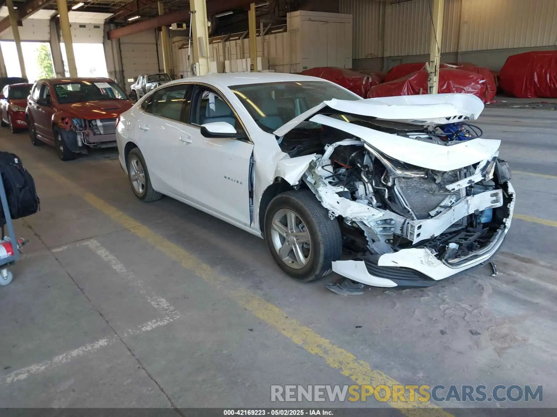 1 Photograph of a damaged car 1G1ZD5ST6NF195678 CHEVROLET MALIBU 2022