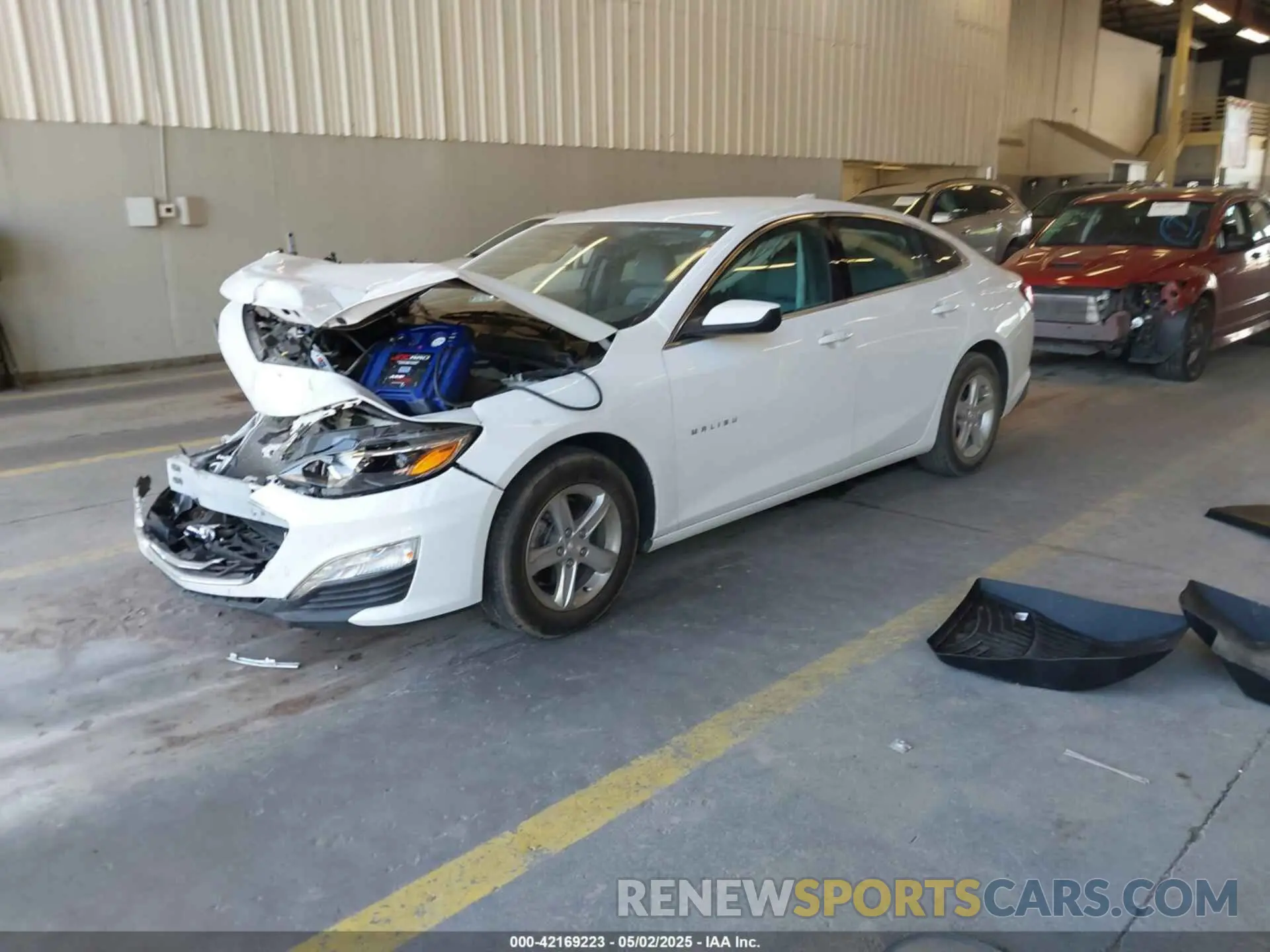 2 Photograph of a damaged car 1G1ZD5ST6NF195678 CHEVROLET MALIBU 2022