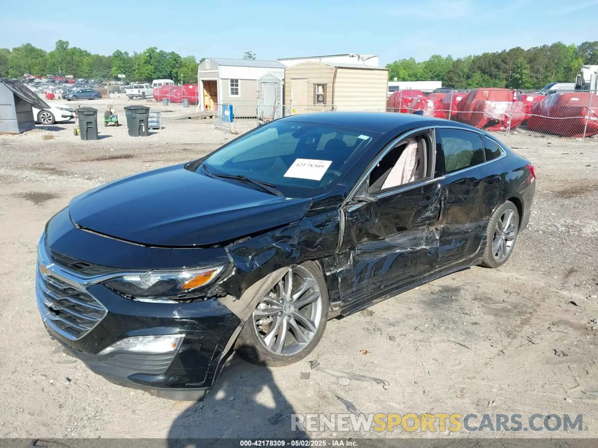 2 Photograph of a damaged car 1G1ZD5ST6NF199309 CHEVROLET MALIBU 2022