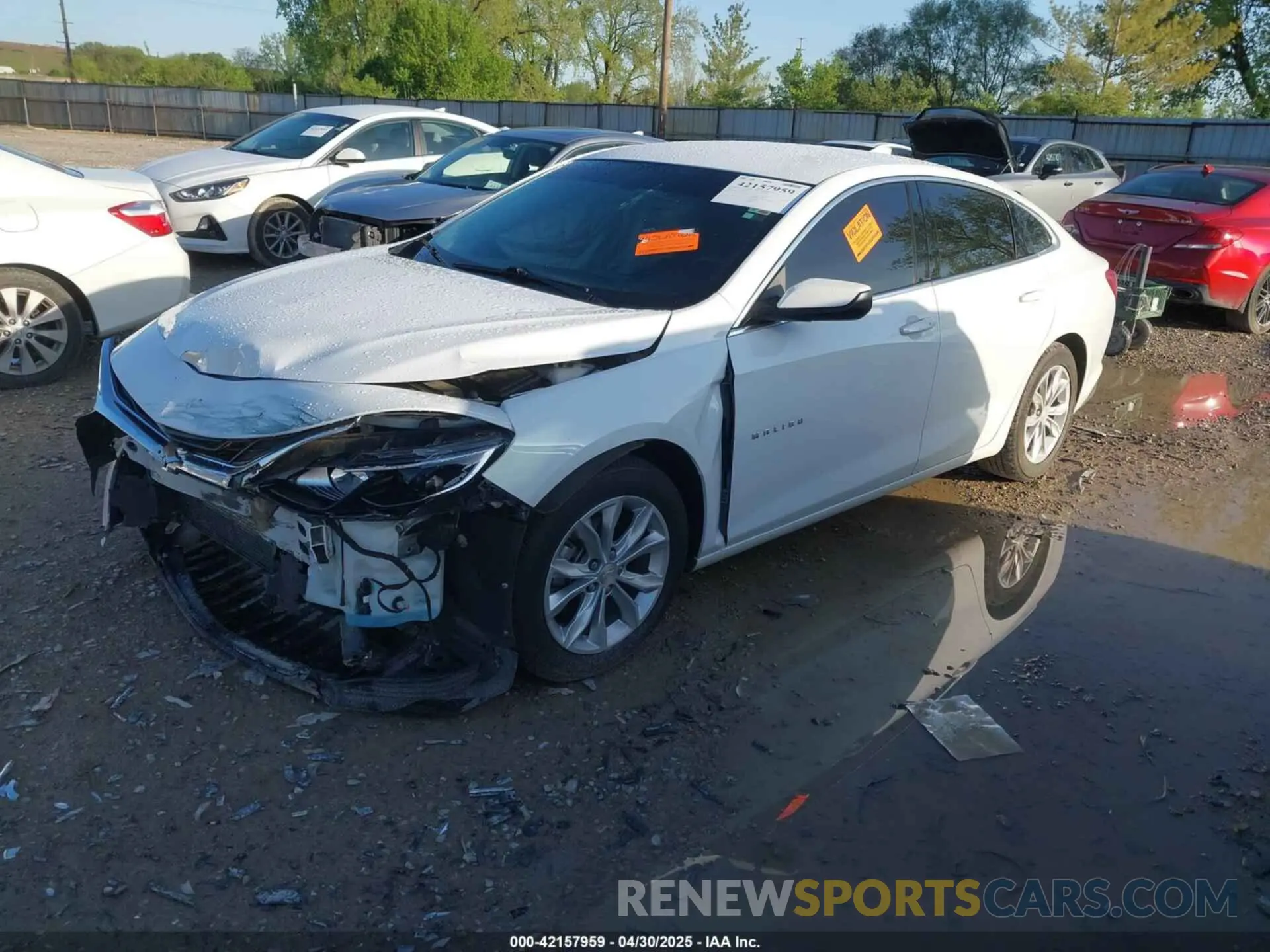 2 Photograph of a damaged car 1G1ZD5ST7NF115966 CHEVROLET MALIBU 2022