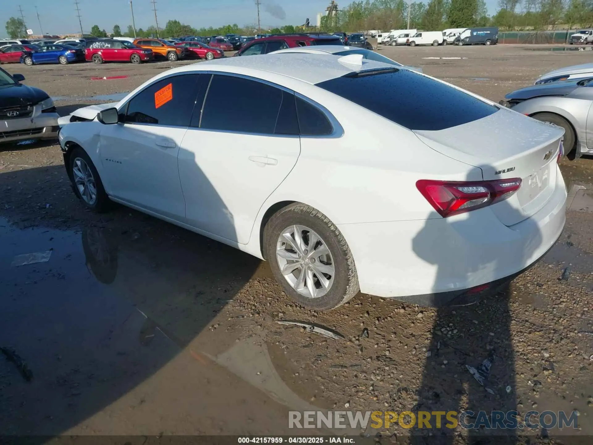 3 Photograph of a damaged car 1G1ZD5ST7NF115966 CHEVROLET MALIBU 2022