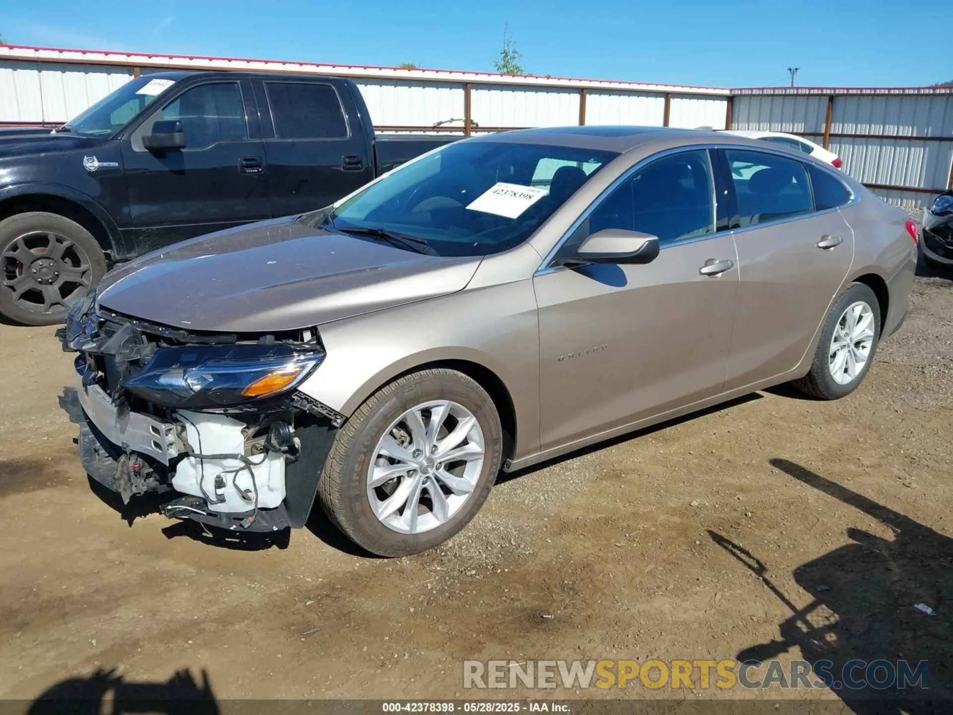 2 Photograph of a damaged car 1G1ZD5ST7NF116129 CHEVROLET MALIBU 2022